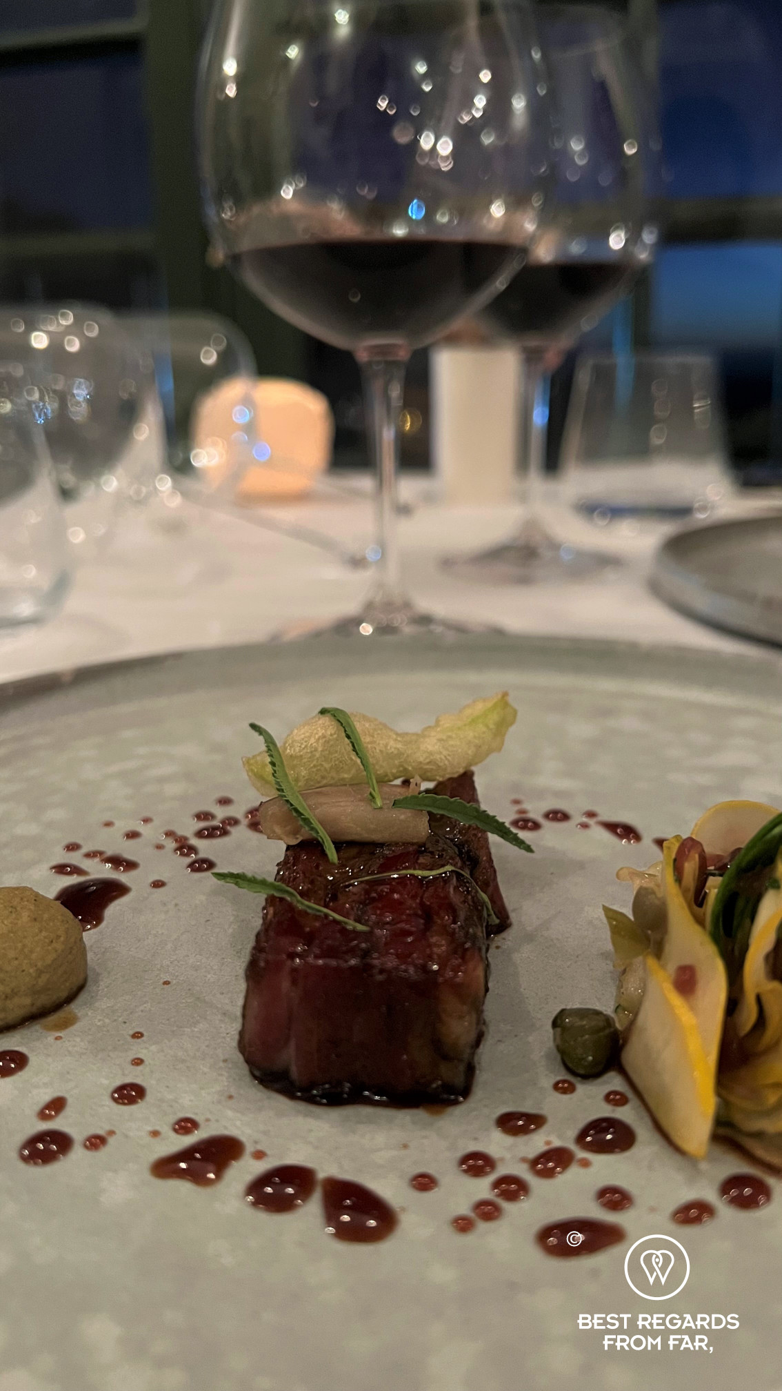 Wild rosemary cured lamb rib at Salsify, Cape Town