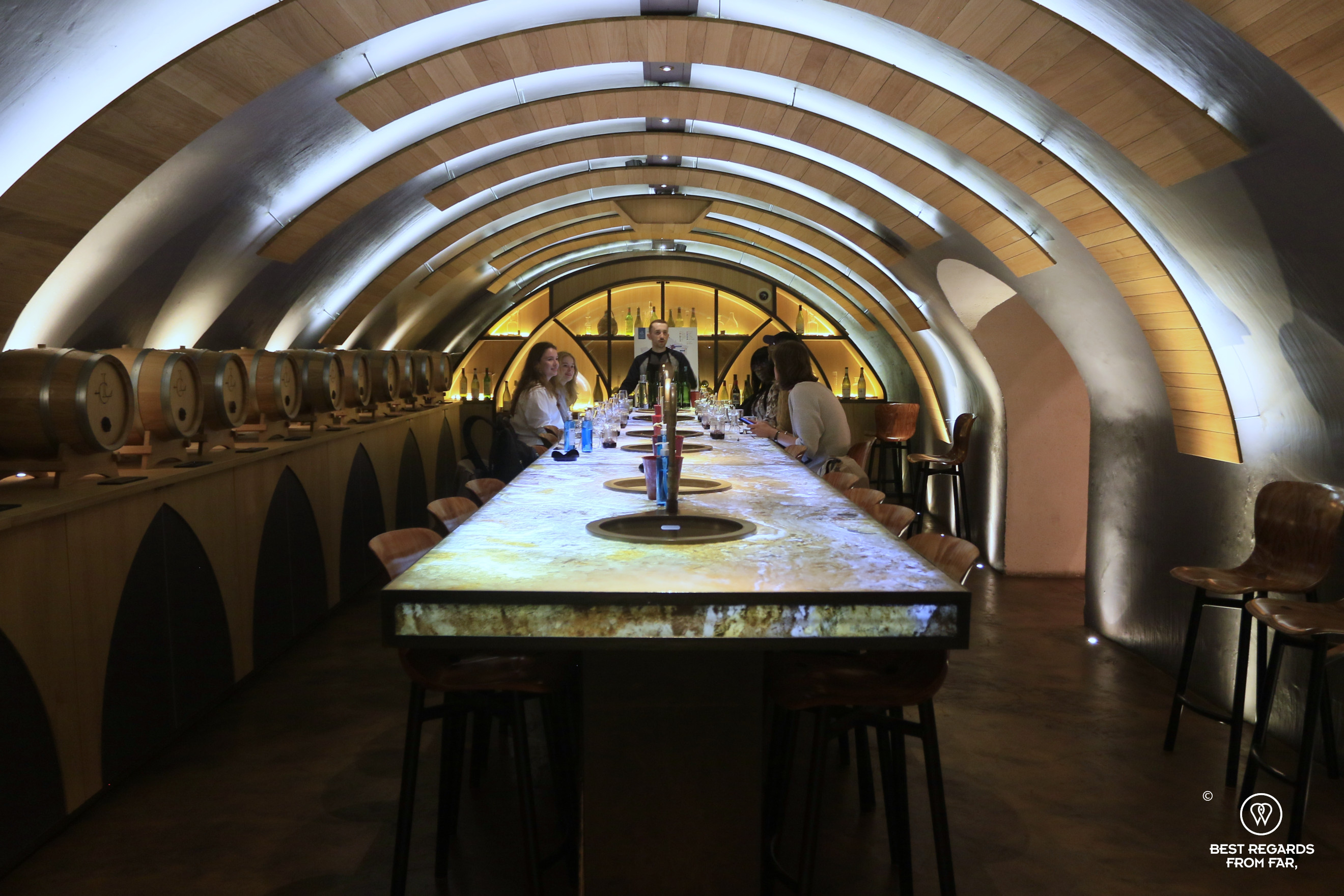 Winemaking workshop at Les Caves du Louvre, Paris