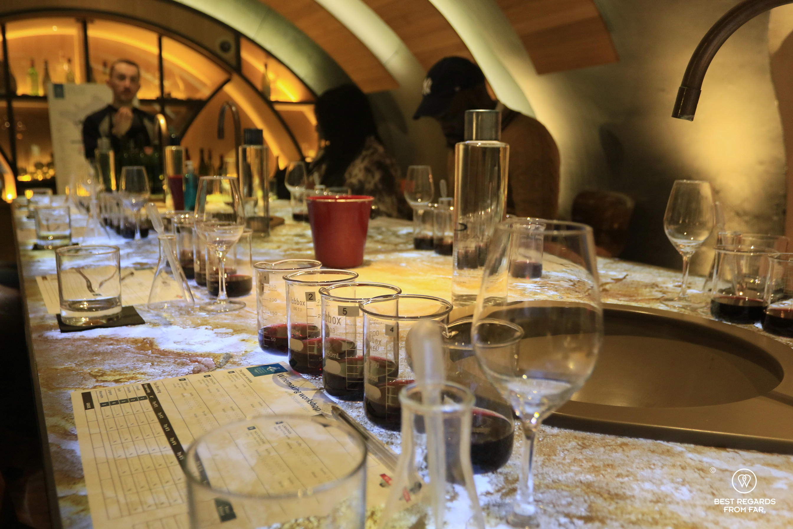 Winemaking workshop at Les Caves du Louvre, Paris