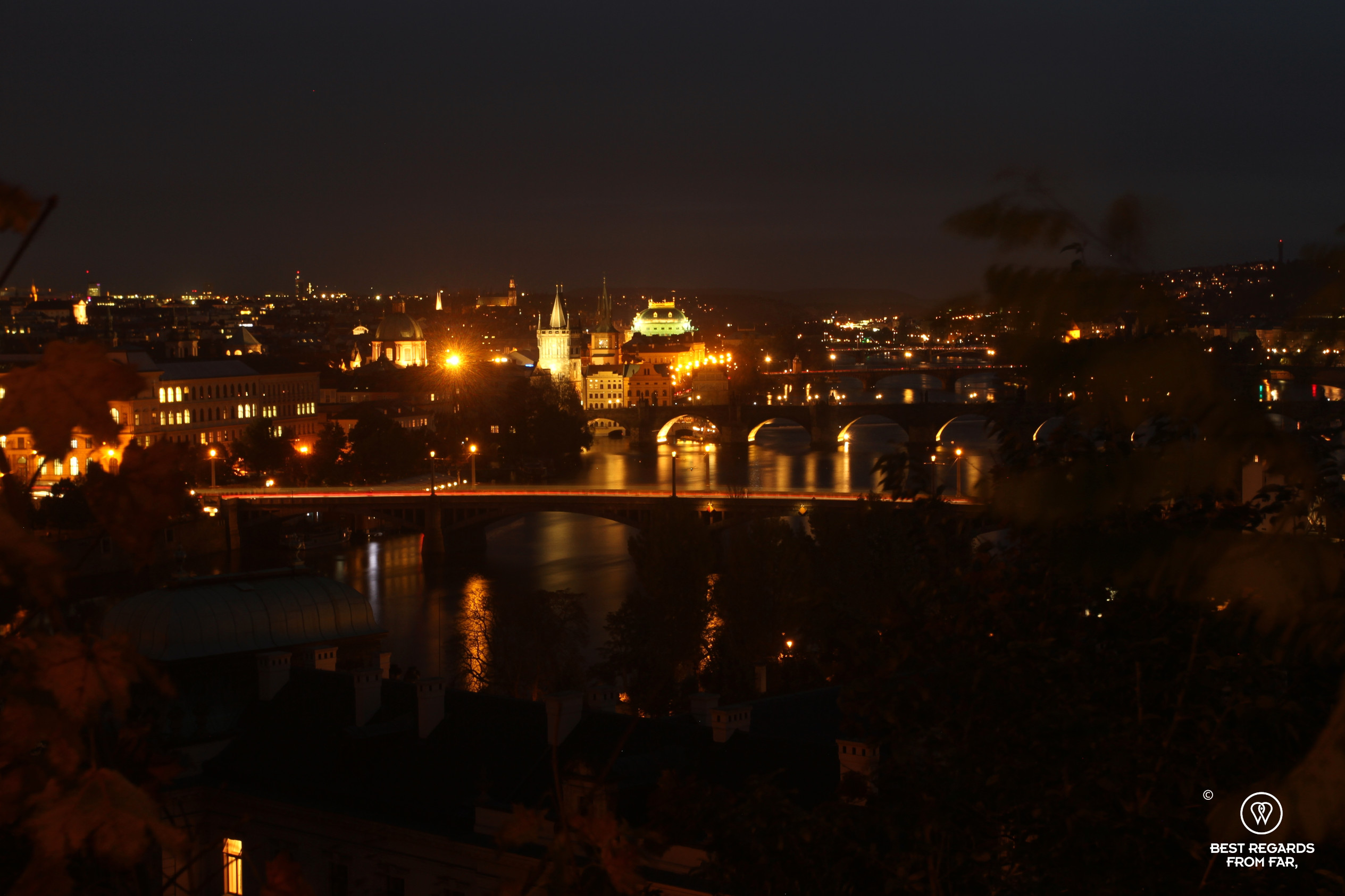 Prague by night