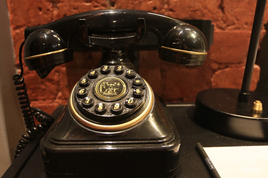 Vintage phone in the Ruz Hotel, Istanbul