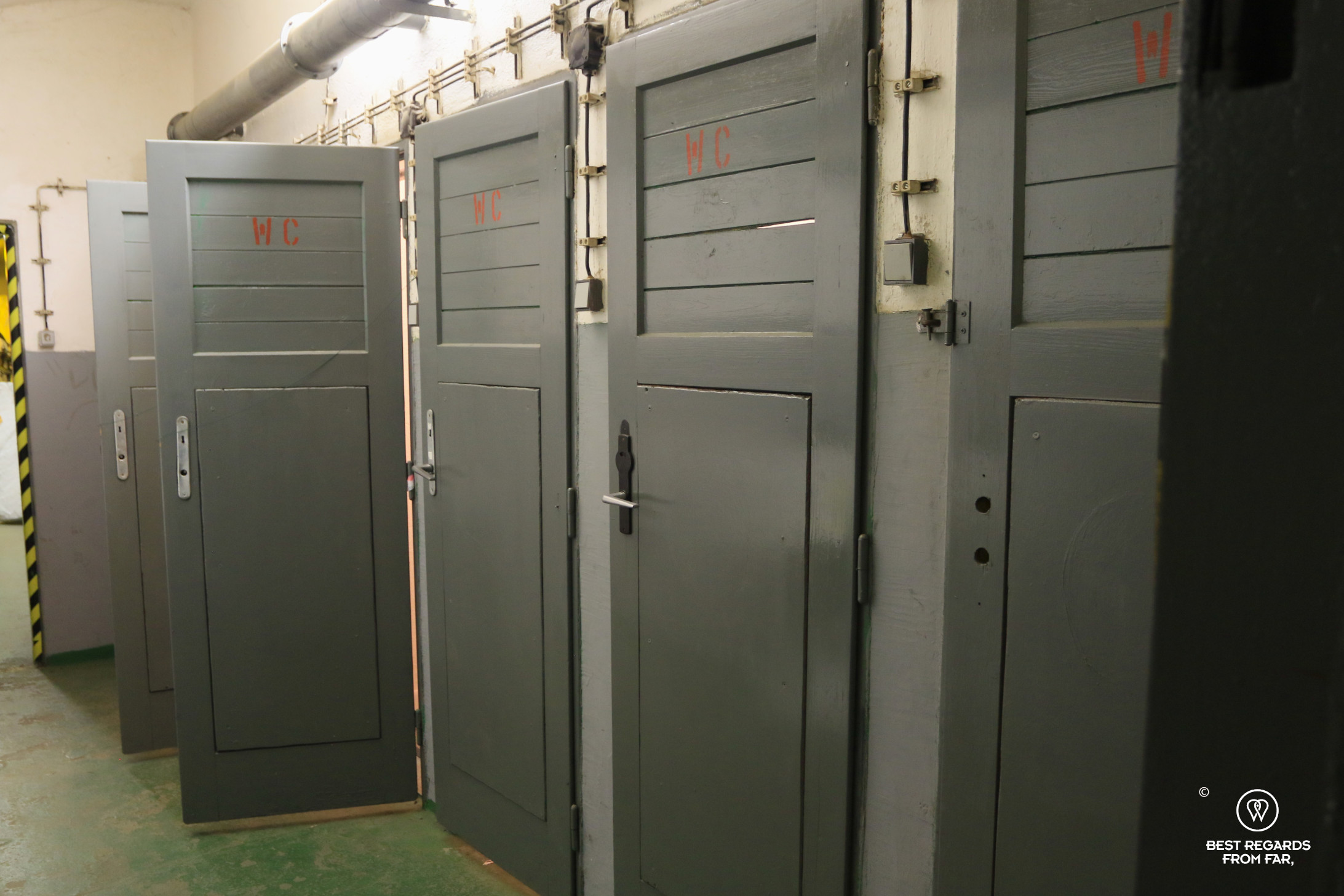 Bezovka Soviet Nuclear Bunker WC, Prague