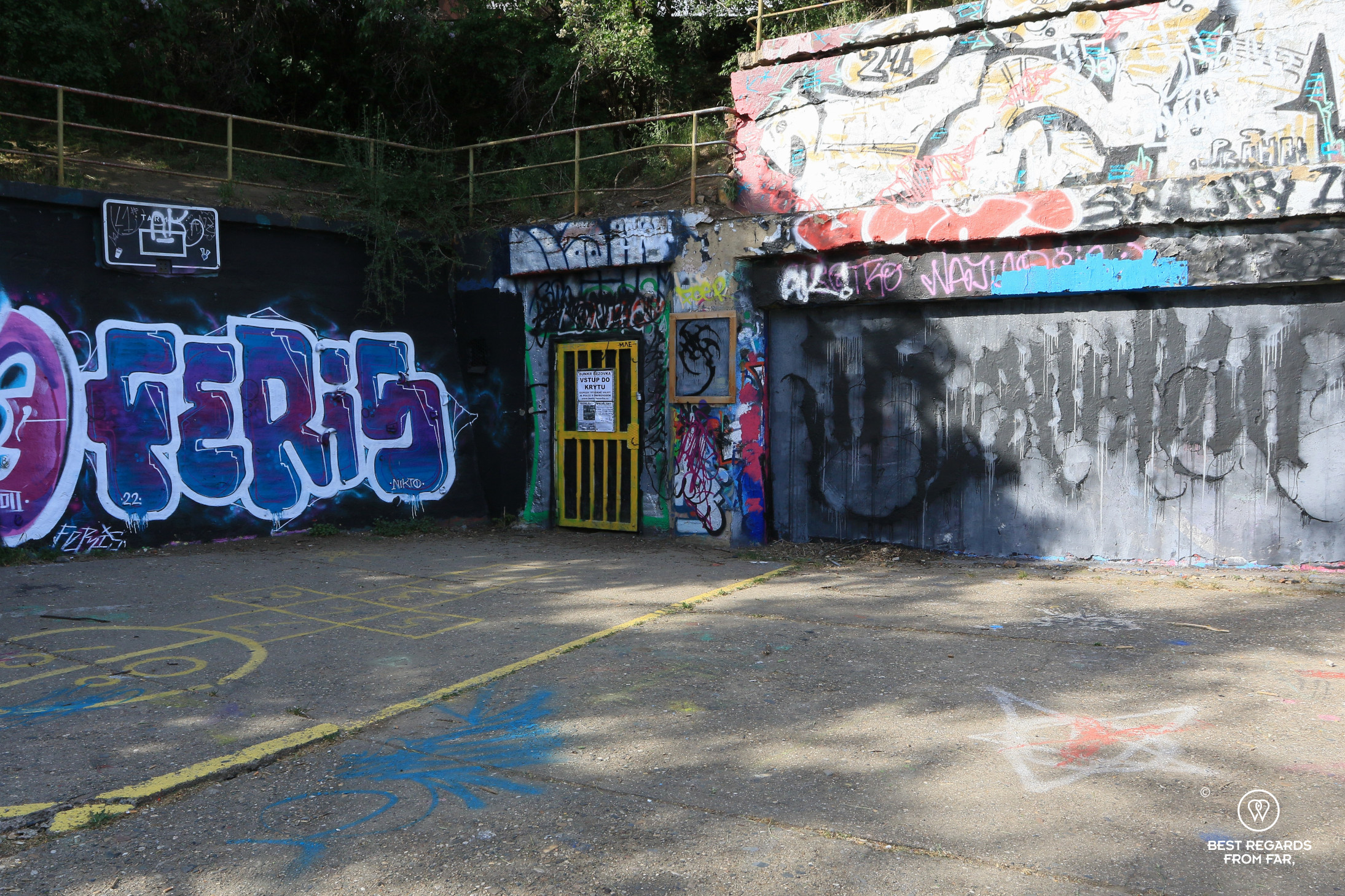 Entrance to the Bezovka Soviet Nuclear Bunker, Prague