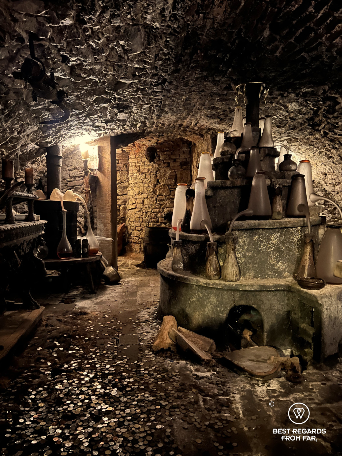 The alchemist's lab, Speculum Alchemiae Museum, Prague