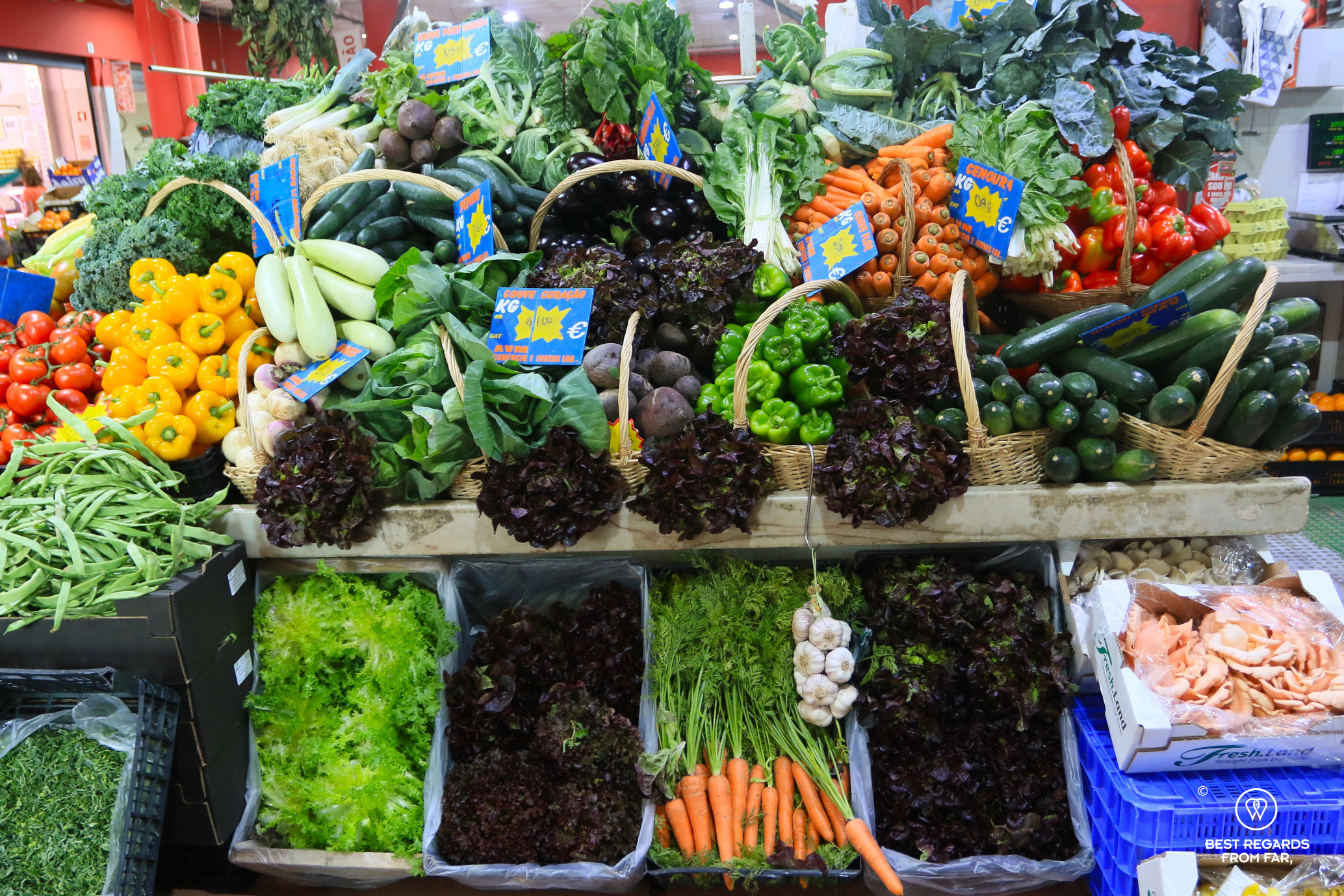The vegetable market in Lisbon