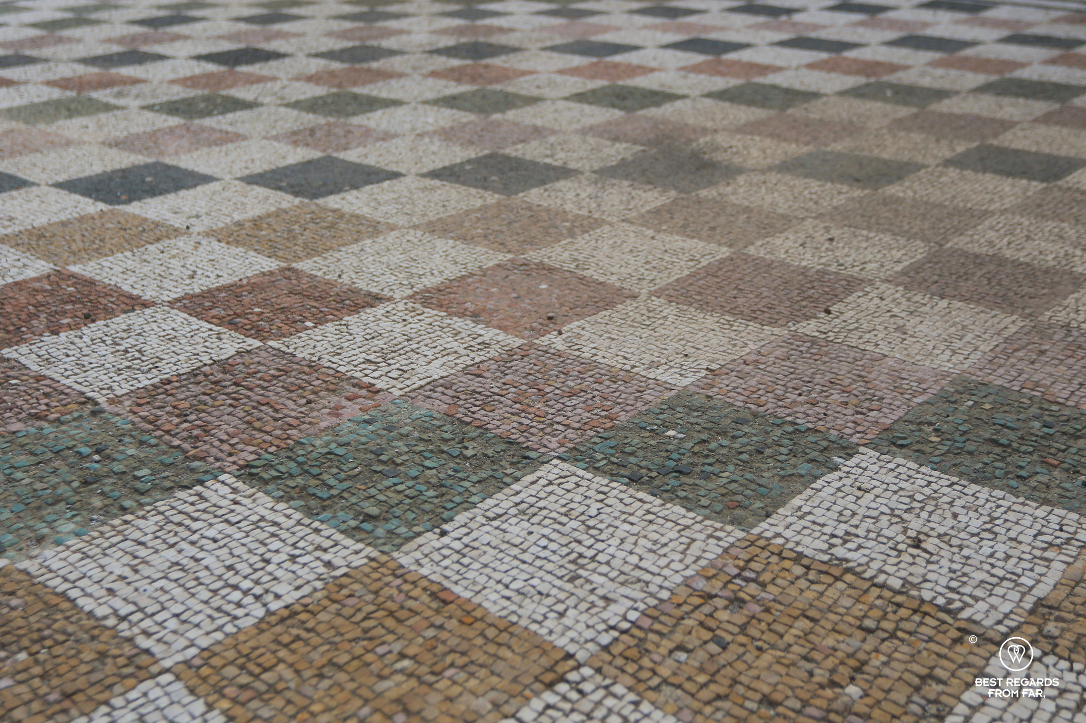 Mosaics at the Villa dei Quintili, Rome