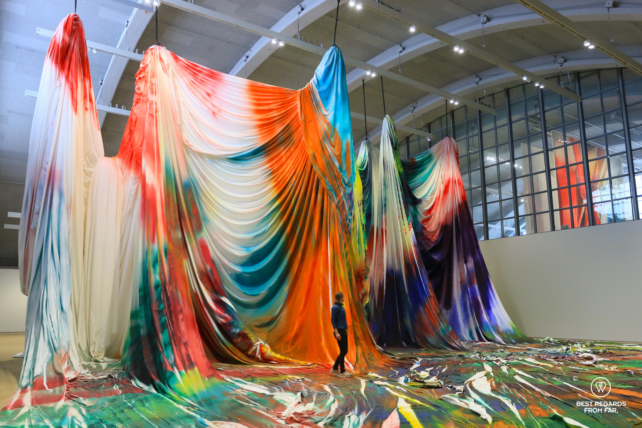 Art installation by Katharina Grosse at the Helsinki Art Museum