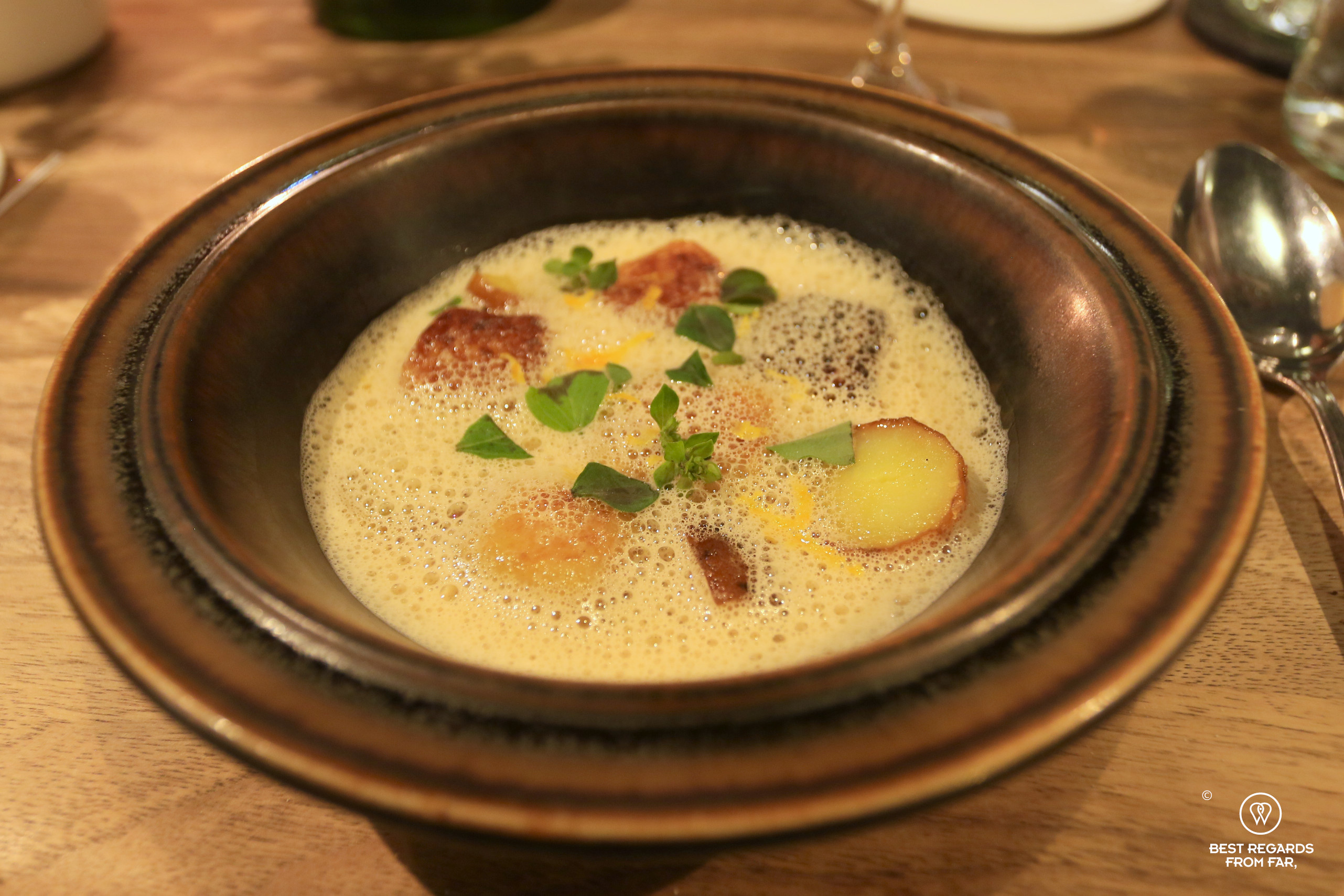 Dish at Nolla restaurant, Helsinki