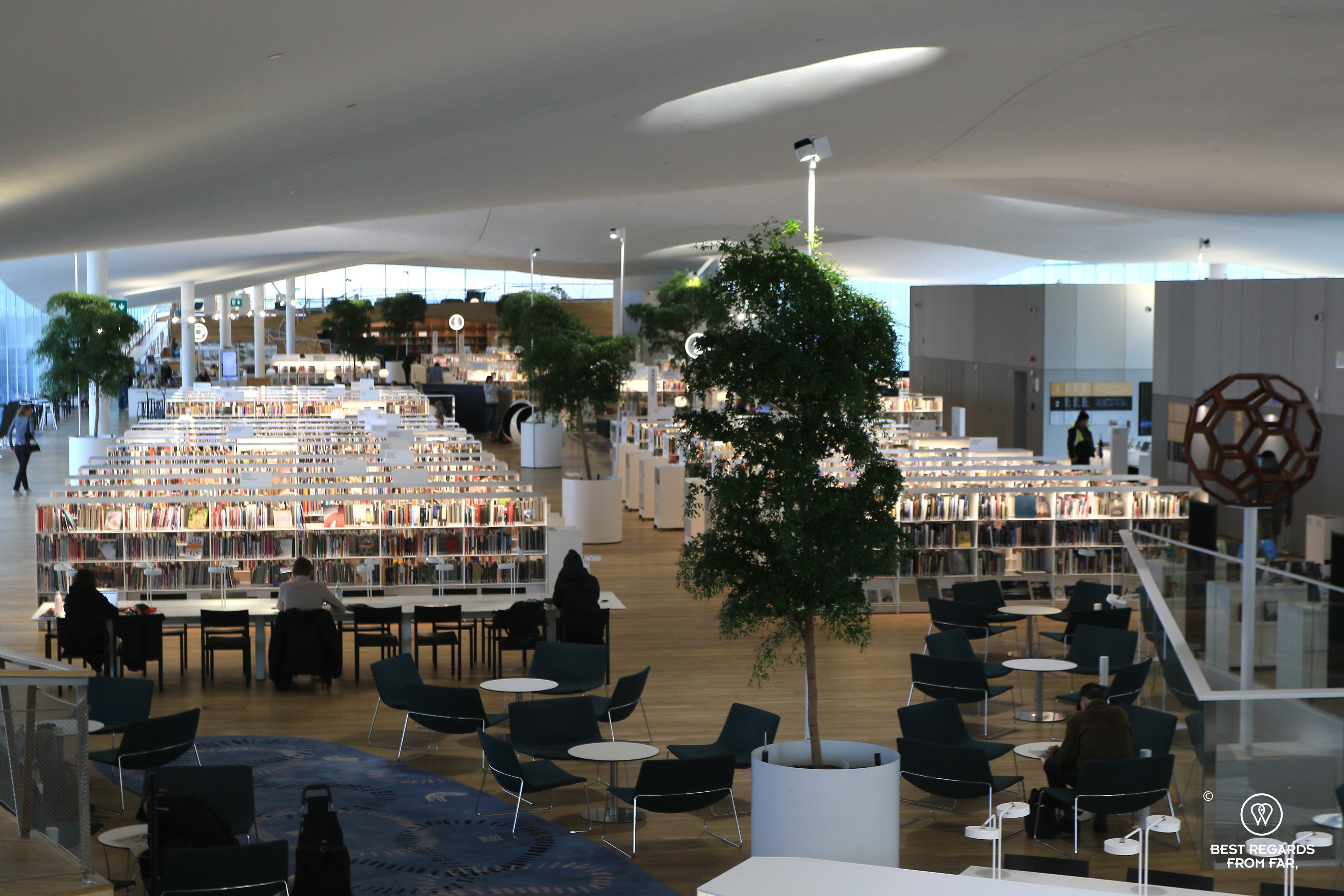 Inside Oodi library, Helsinki