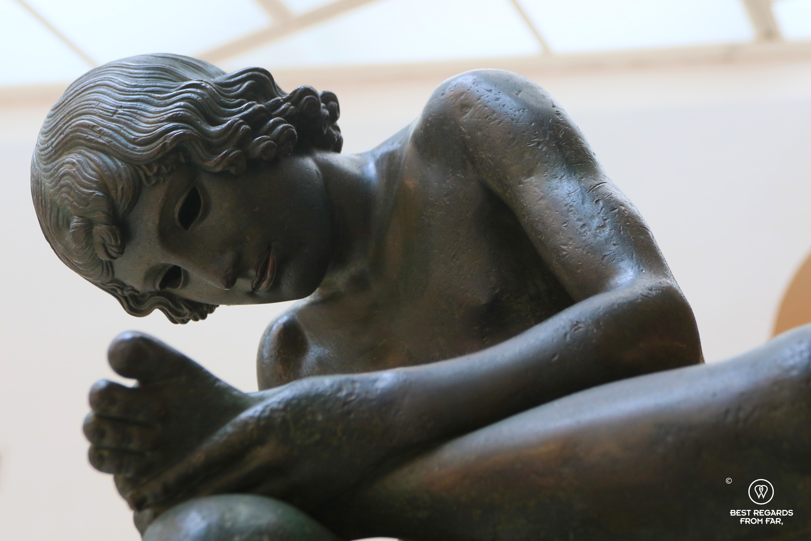 Spinario (Boy with thorn) statue at the Capitoline Museum Rome, Italy