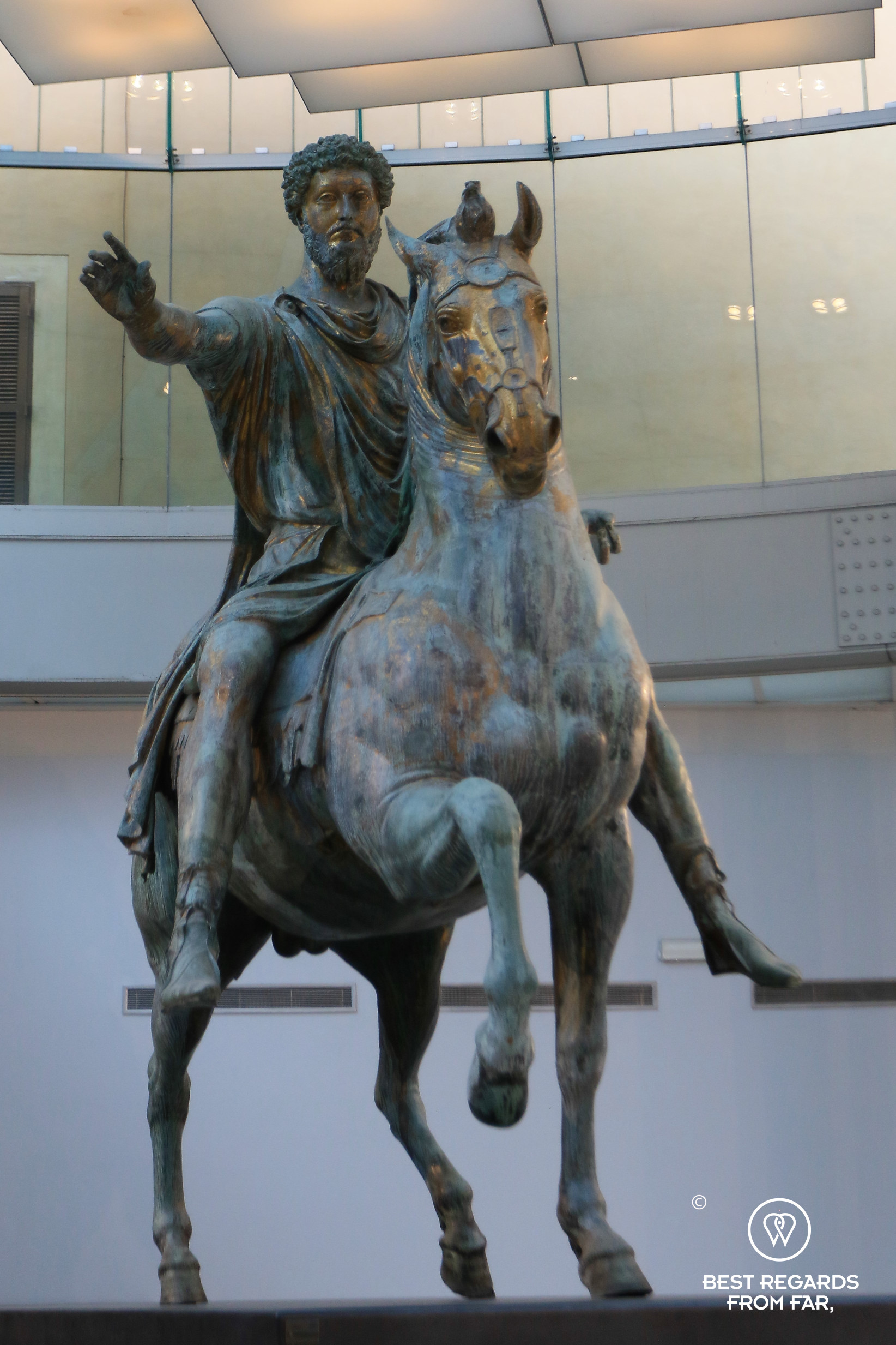 Equestrian statue of Marcus Aurelius, Capitoline Museum Rome, Italy