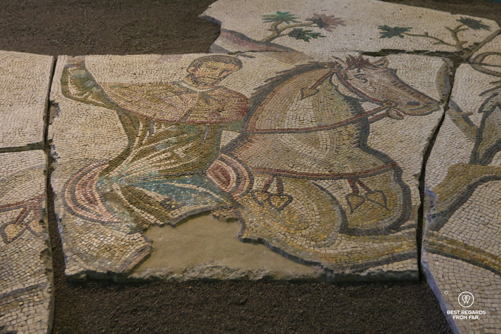 Roman mosaic at the Montemartini Museum Rome, Italy