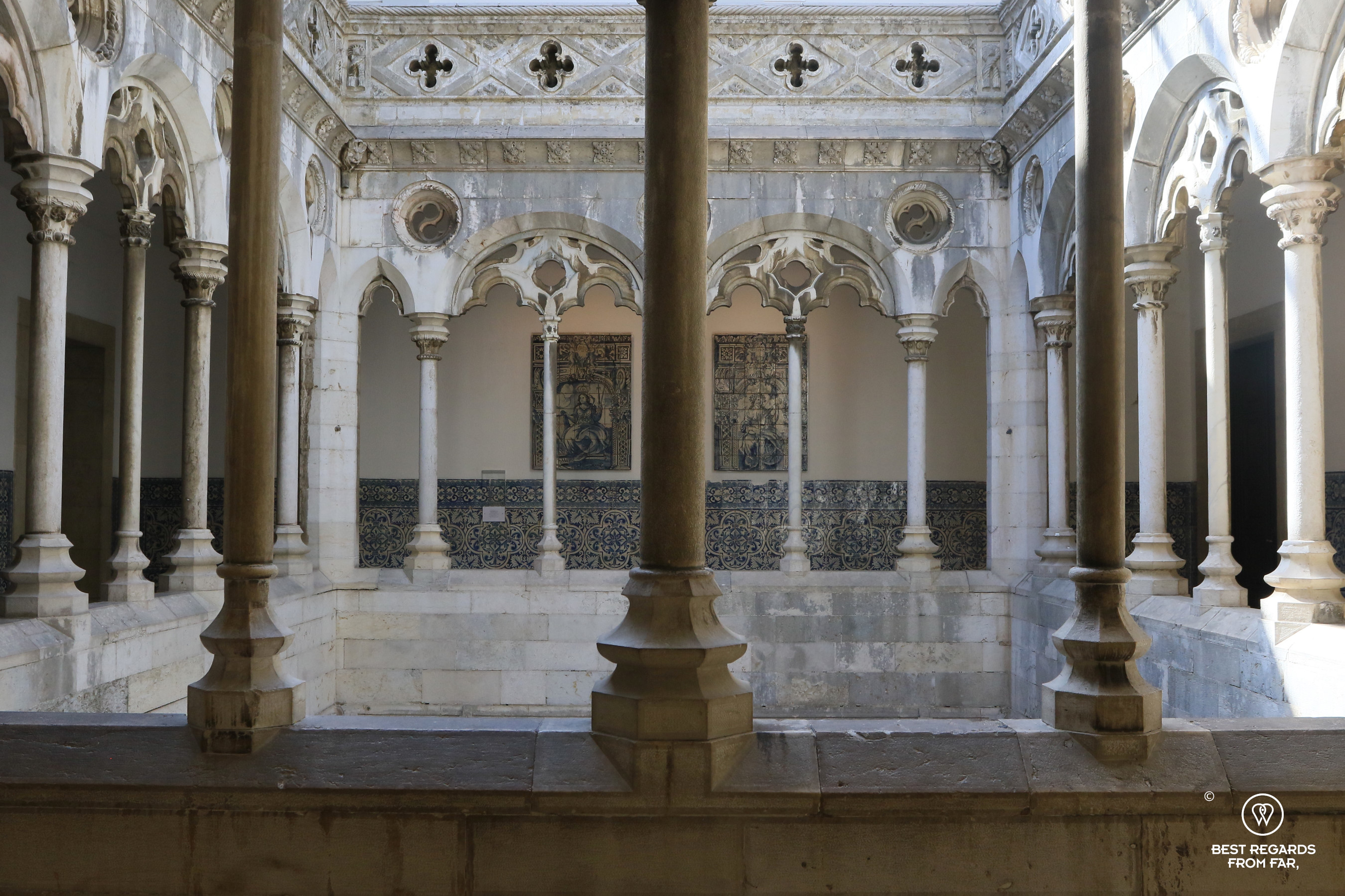 Tile in an old convent, Lisbon