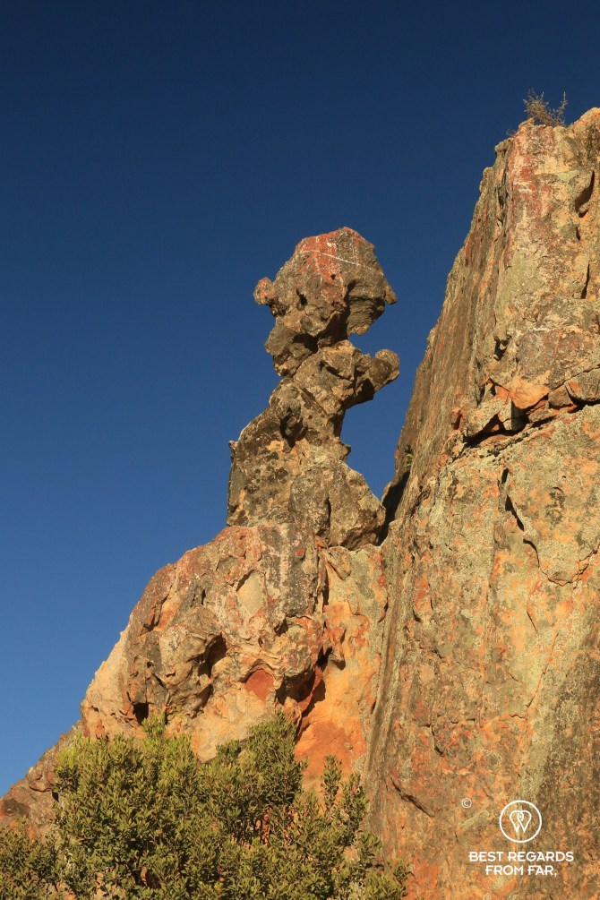 Lot's Wife rock formation on the namesake trail, Cederberg