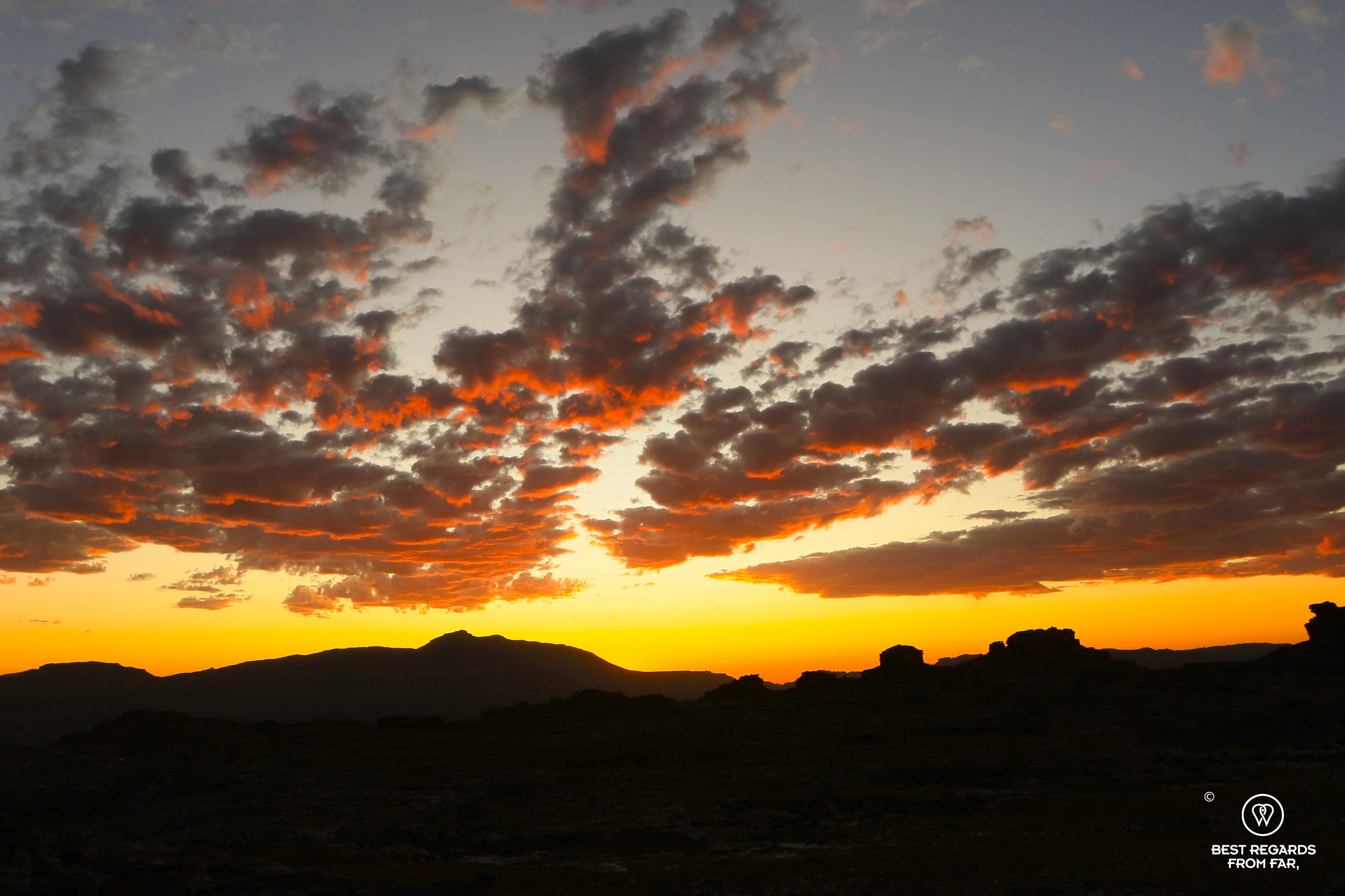 Sunset over the Cederberg, South Africa