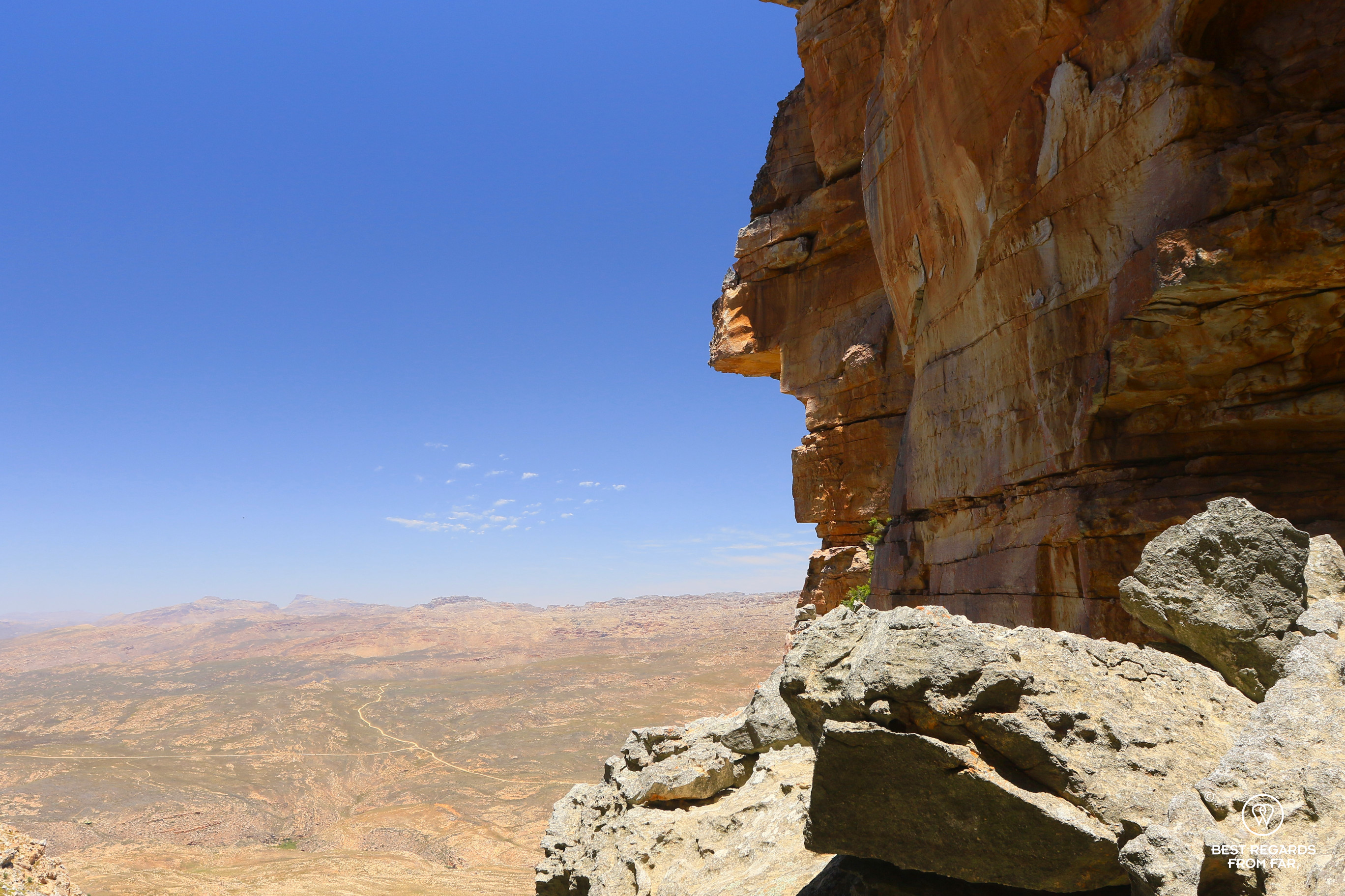 Cliff along the Wolfberg Arch hike, Cederberg, South Africa
