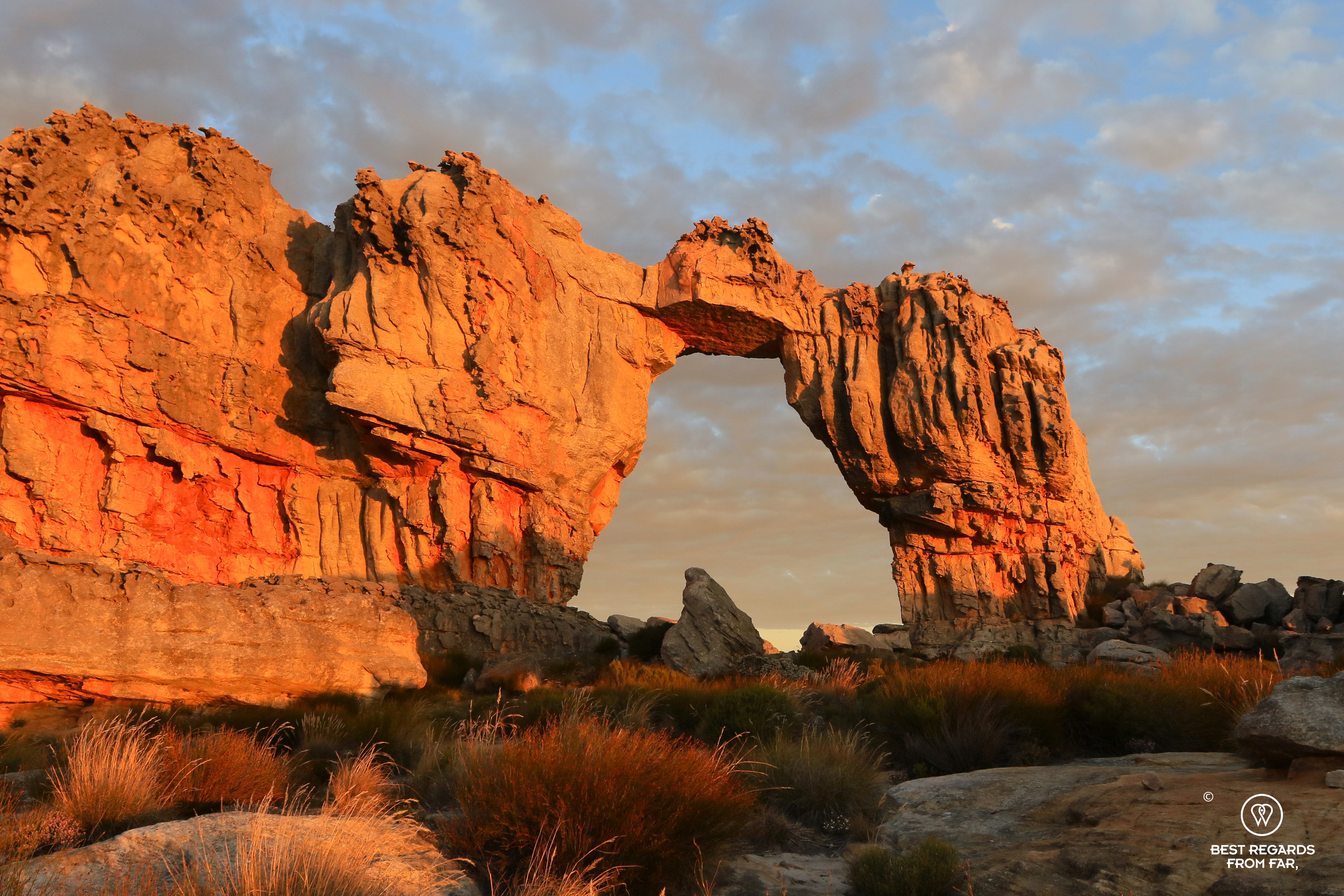 The Wolfberg Arch at sunset, Cederberg, South Africa