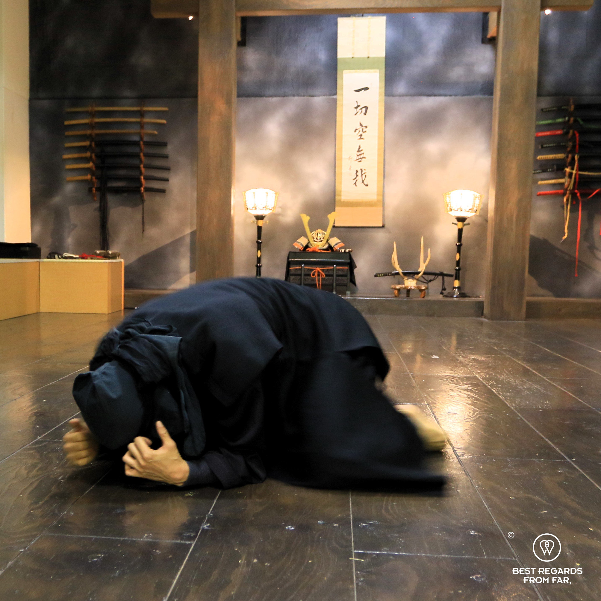 Stealth moves by Sagami ninja master, Tokyo