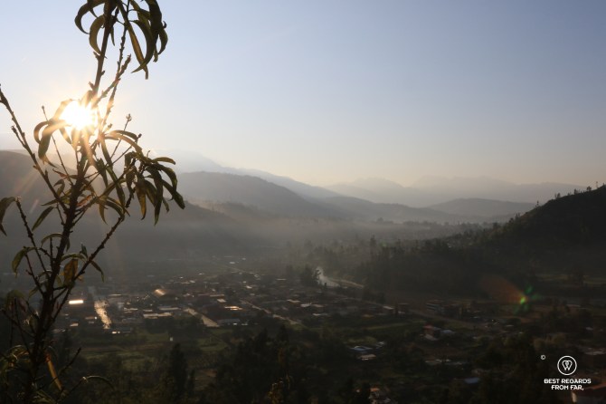 View from the Wayarumi Sky Hotel, Carhuaz, Peru