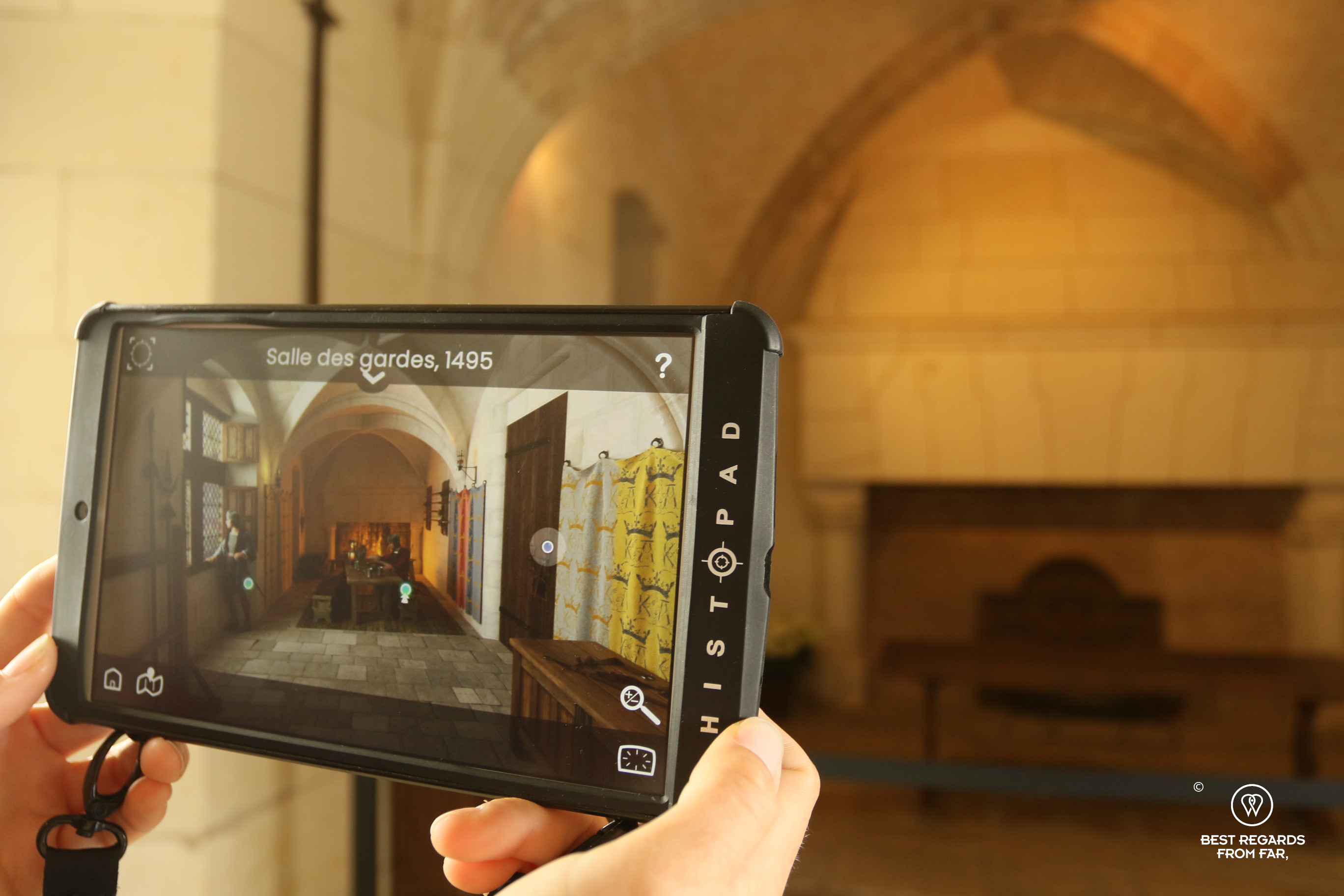 Visiting the Château royal d'Amboise with the Histopad for augmented reality, Loire Valley Castles