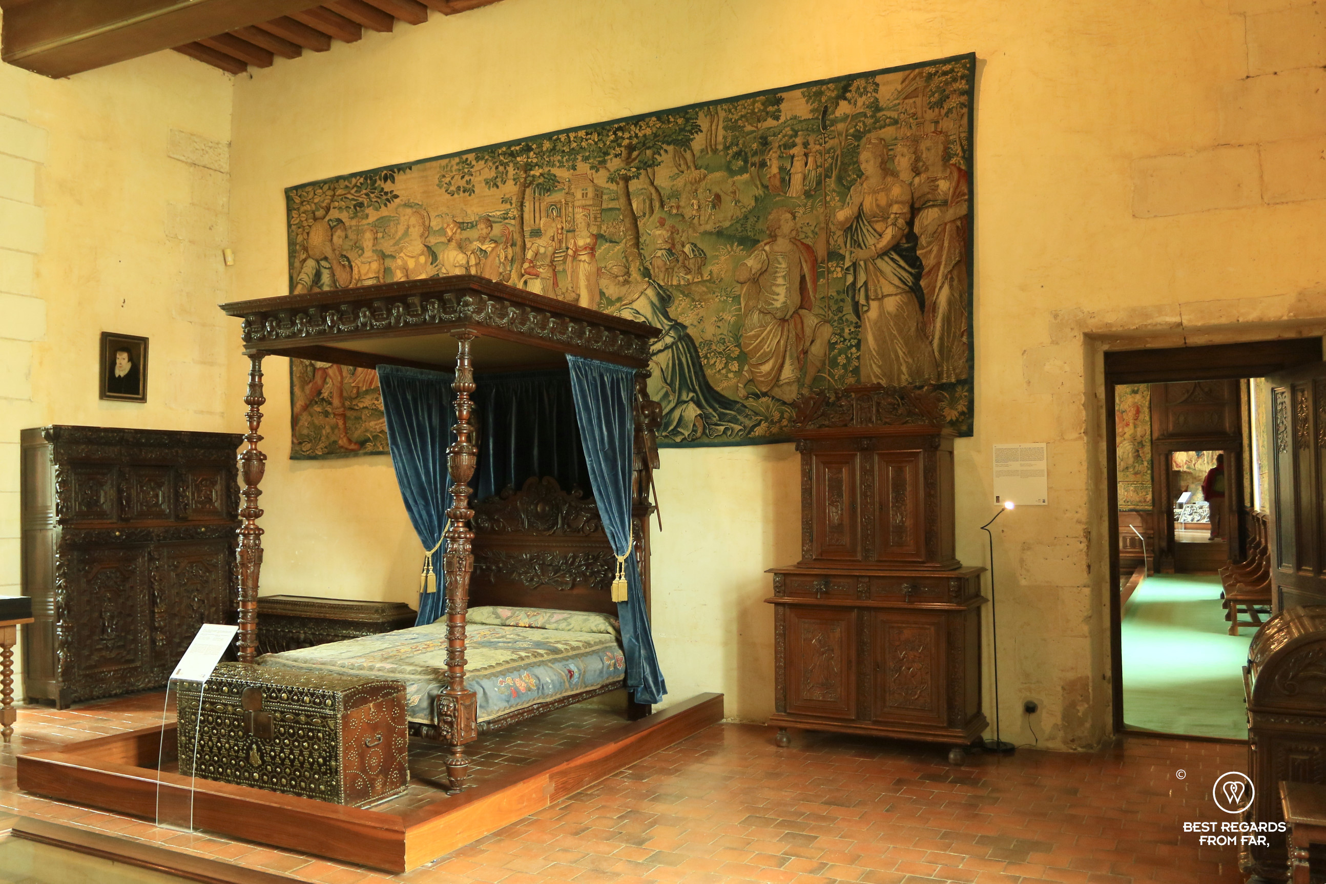 Catherine de Medici's room, Castle of Chaumont sur Loire, Loire Valley Castles