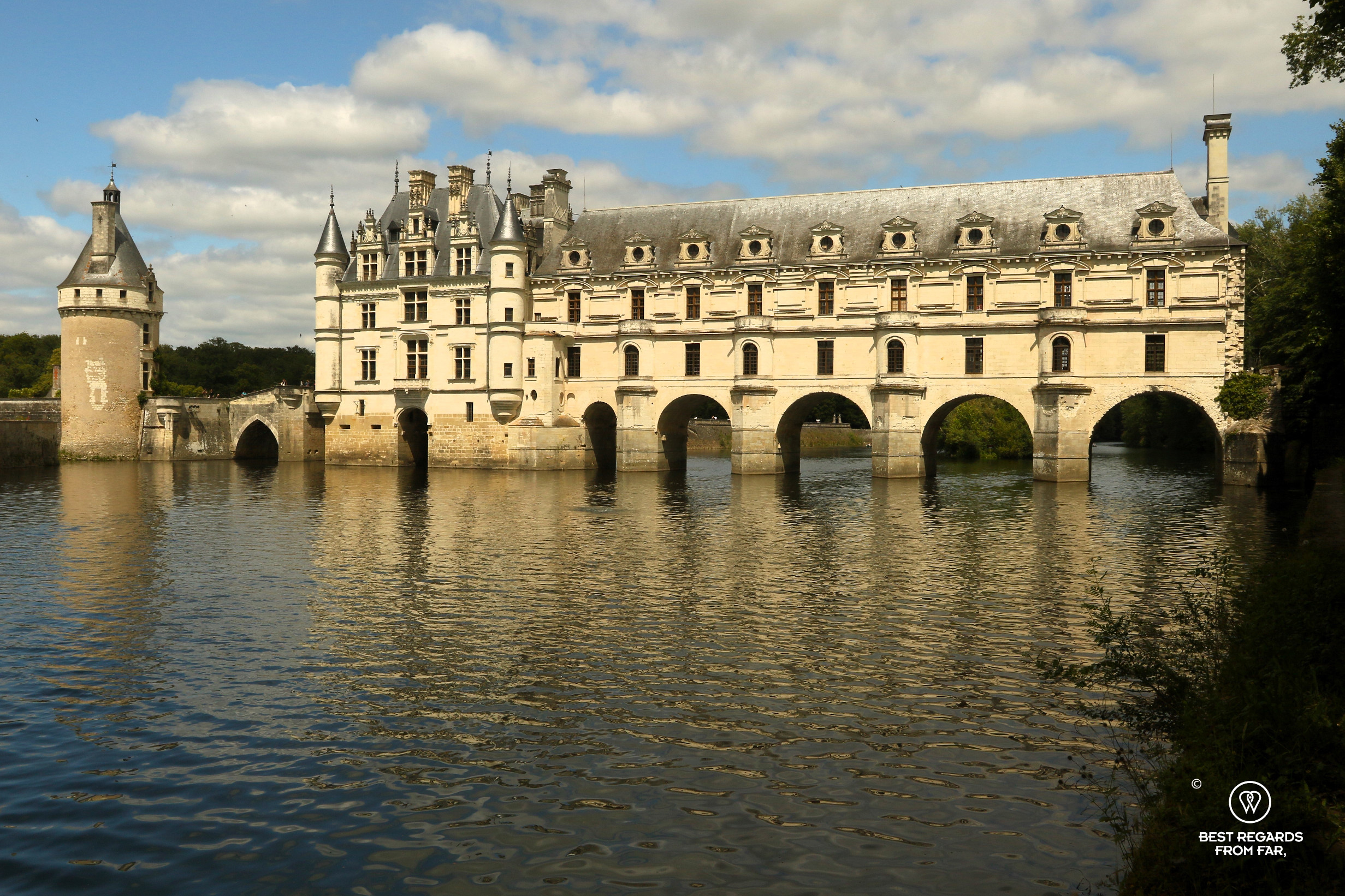 The gallery on the Cher River, Chenonceau, Loire Valley Castles