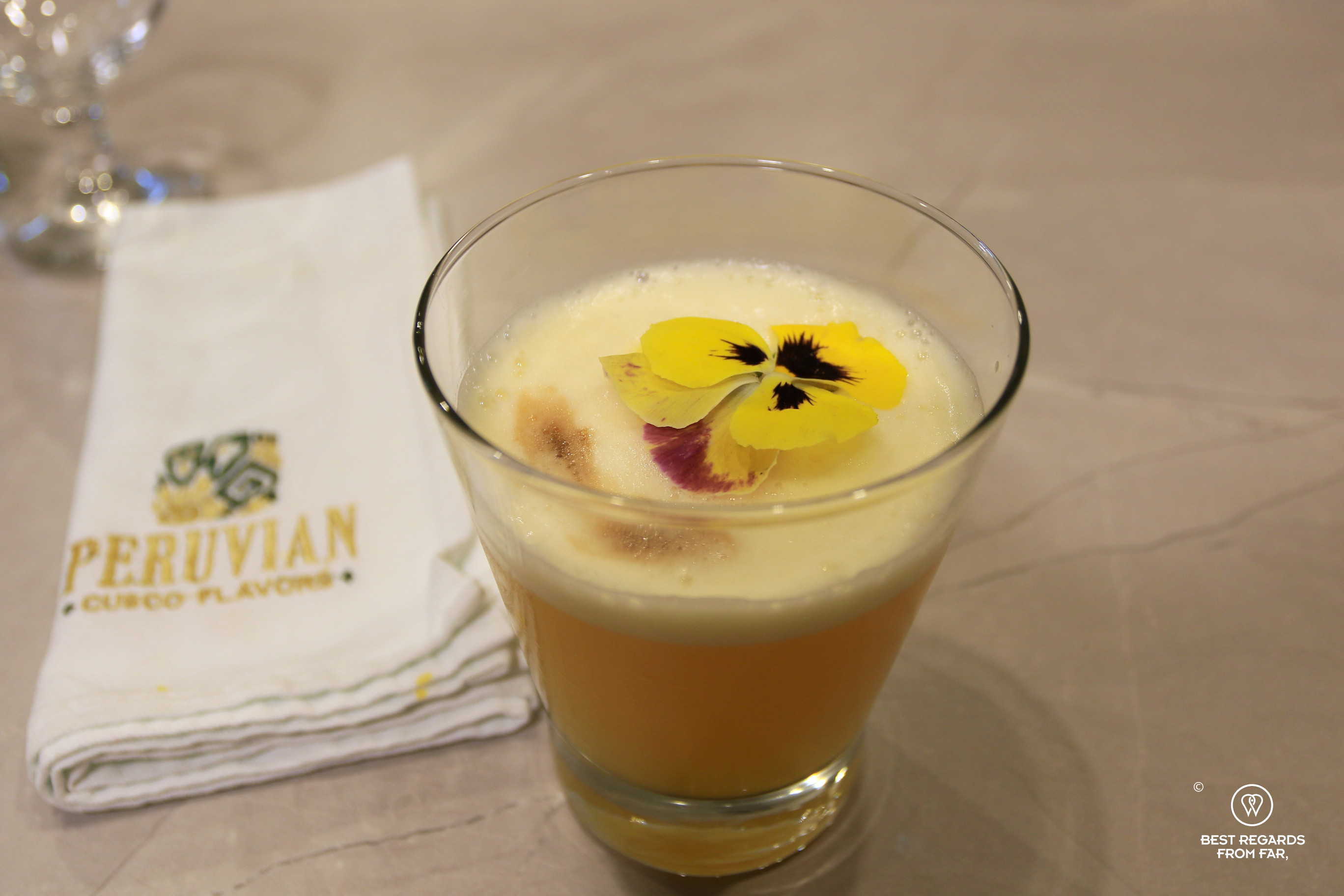 Maracuja Pisco Sour, Peruvian Cusco Flavors