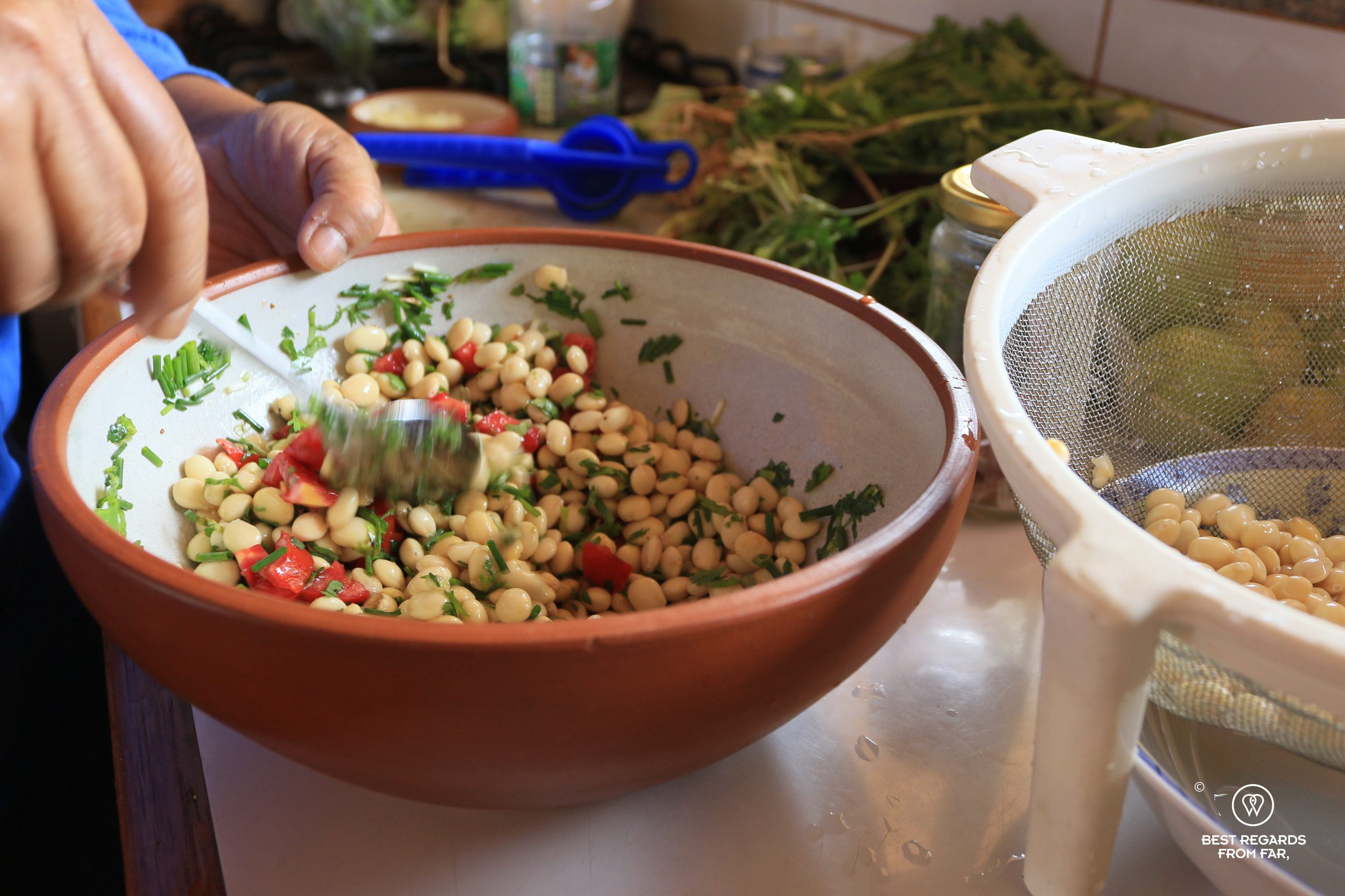 Tarui salad, Carhuaz, Peru