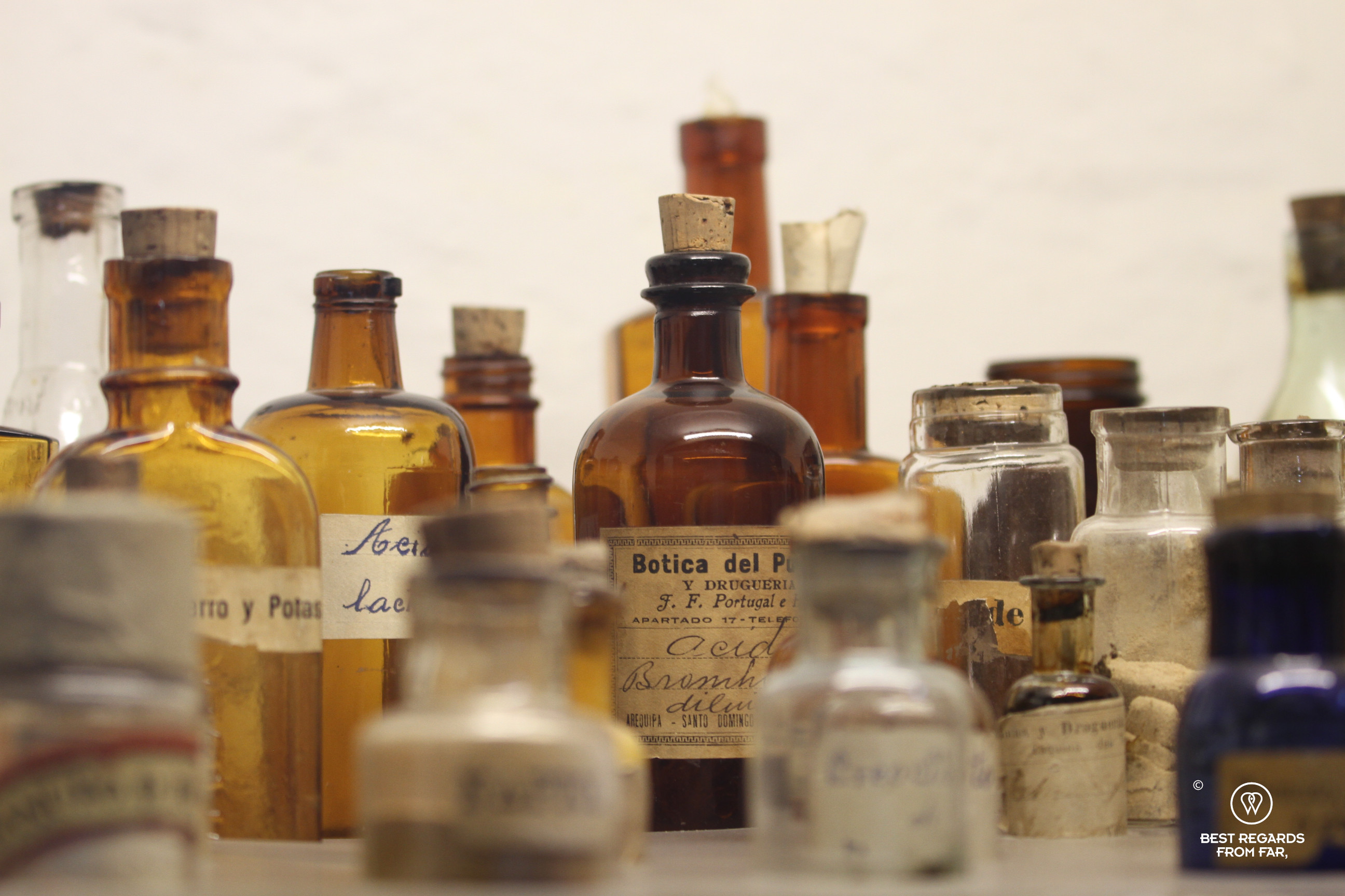 Medicines at the pharmacy of the Monastery of Santa Catalina, Arequipa