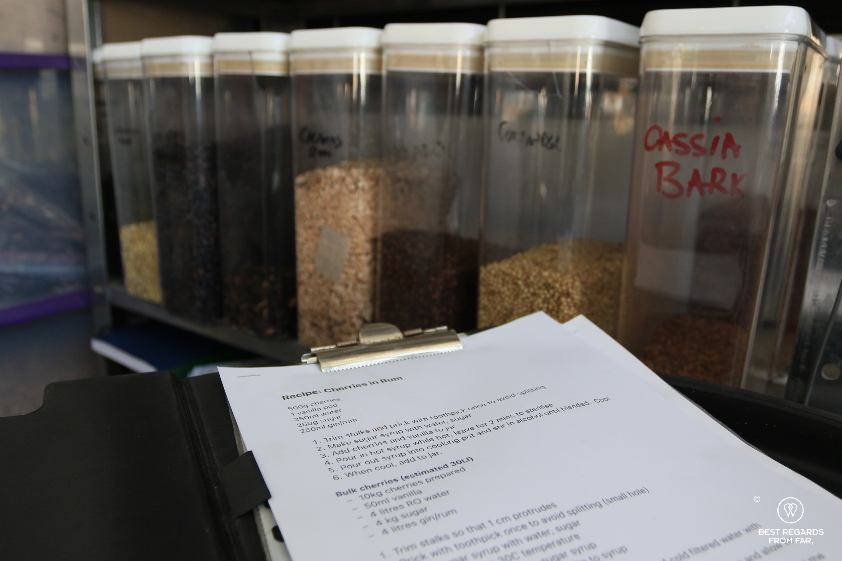 Recipe at the Deep South Distillery, Kommetjie