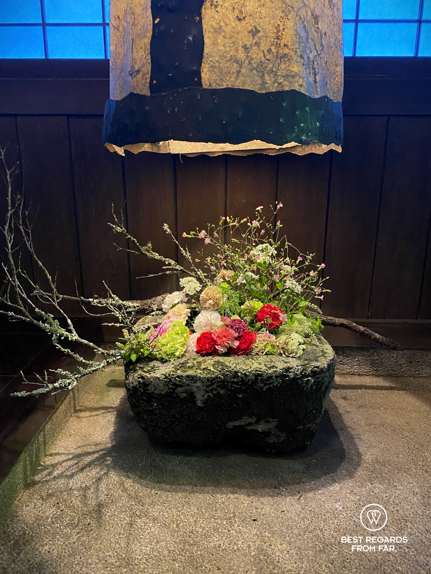 Ikebana in a ryokan