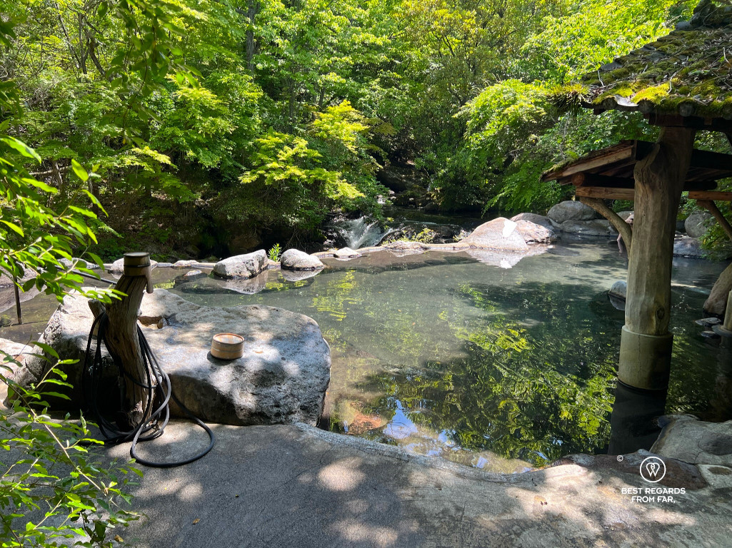 Onsen in Kurokawa by the river