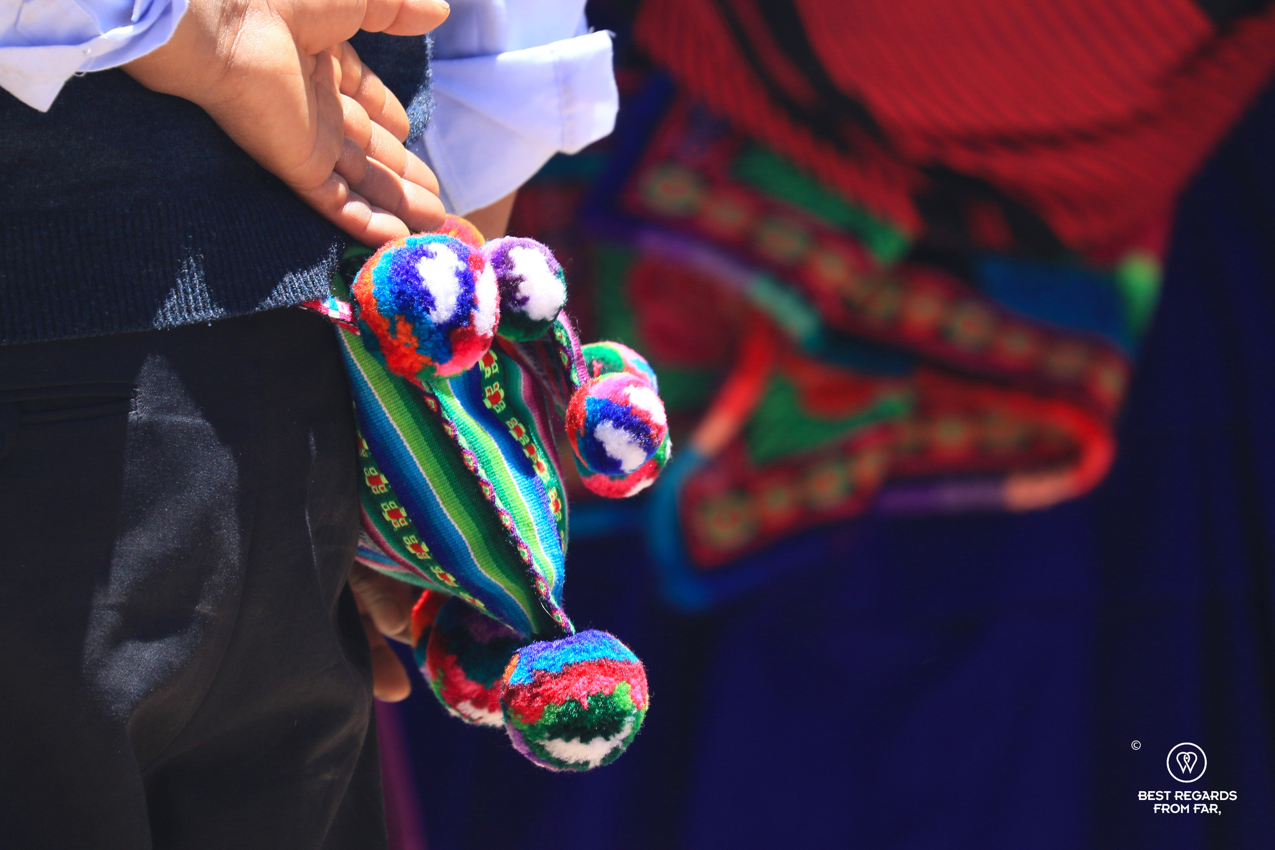 Traditional pouch for men, Lake Titicaca