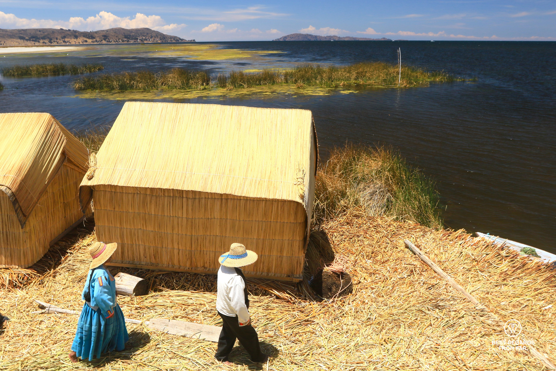 Uros Titino floating island, Lake Titicaca