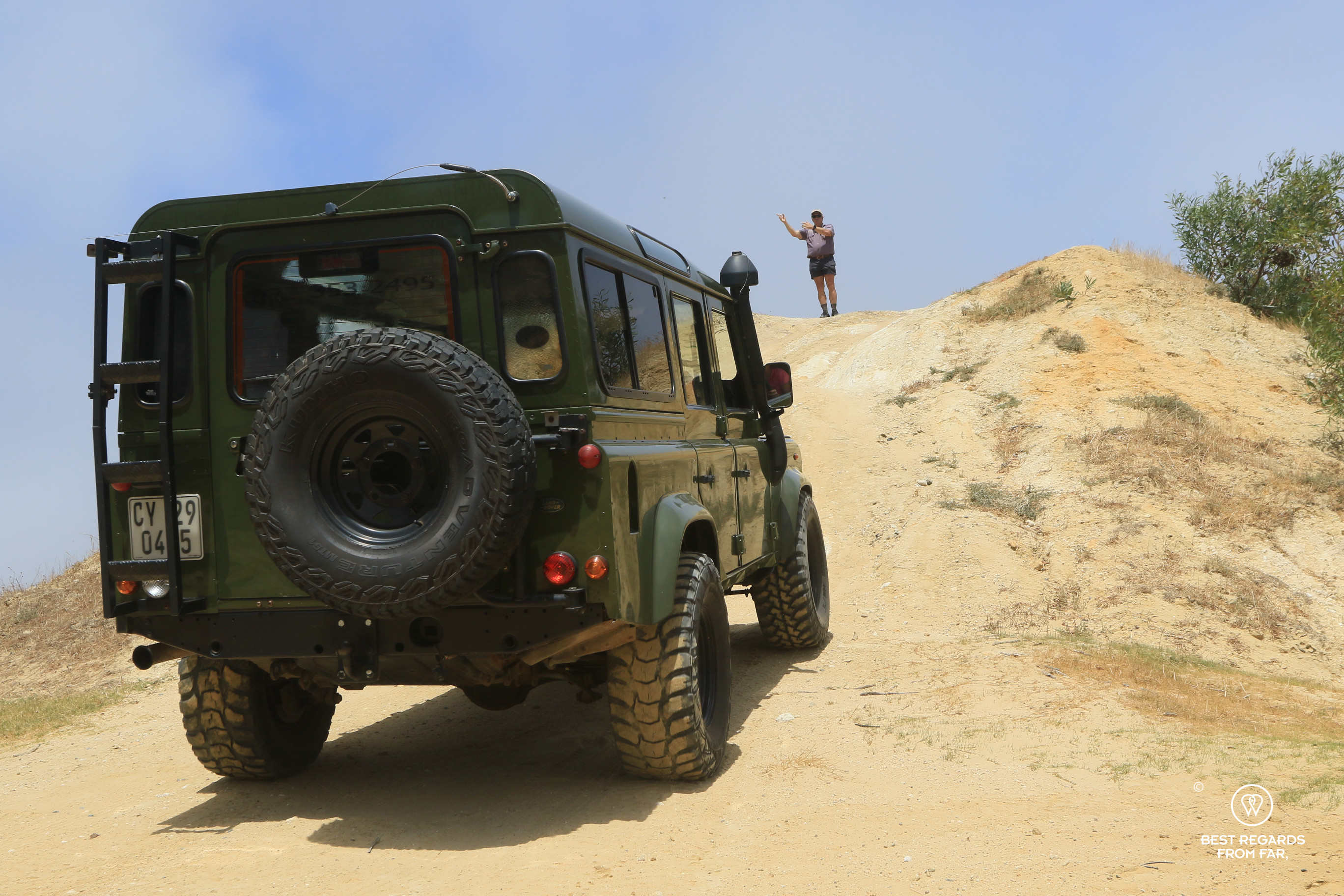 Making it up the slope with clear instructions from Peet Hendriks