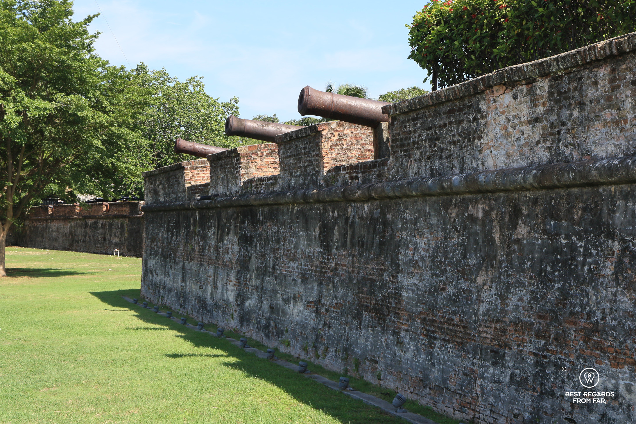 Fort Cornwallis canons in George Town in Penang.