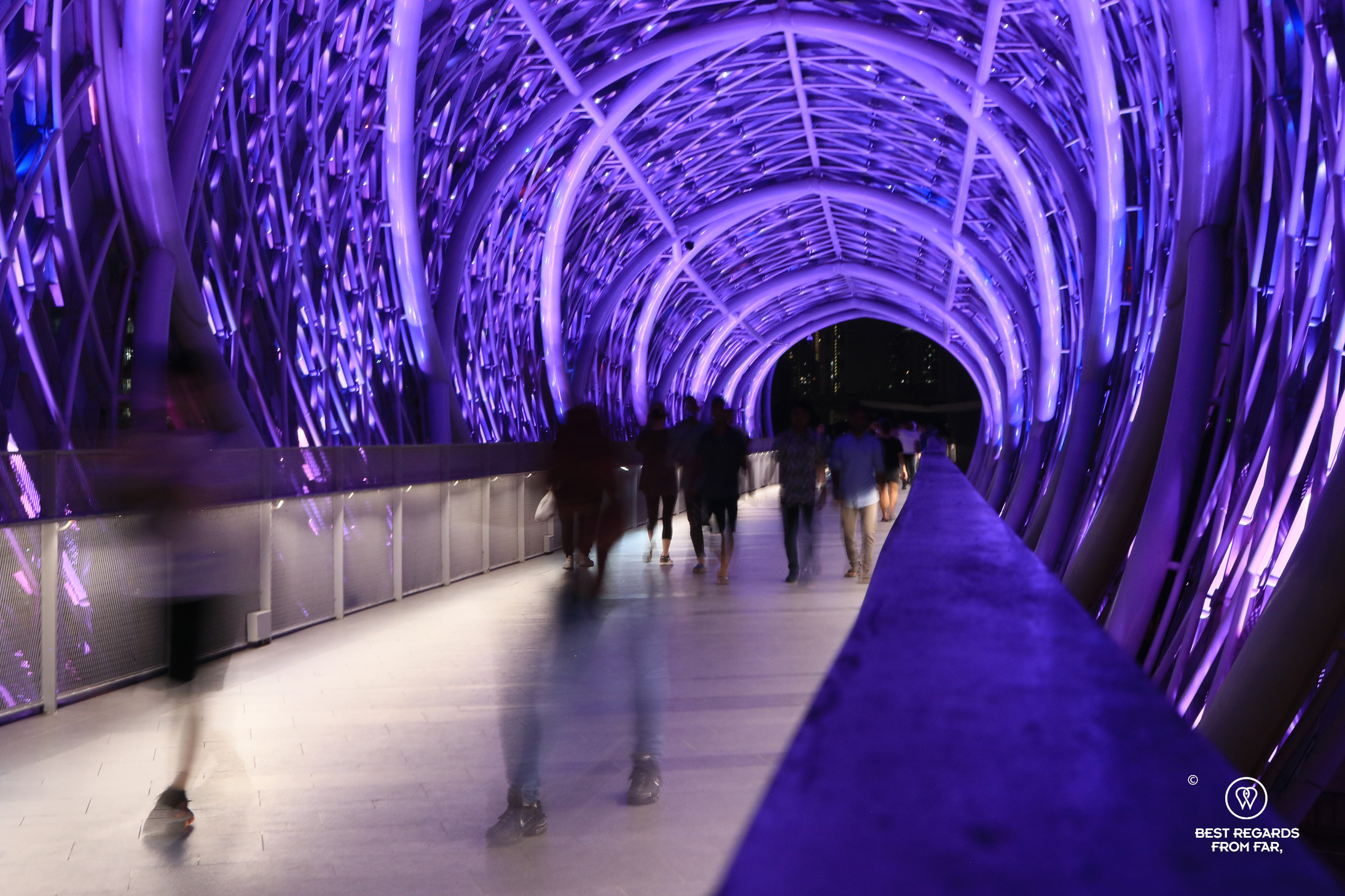 Saloma Link bridge, Kuala Lumpur by night