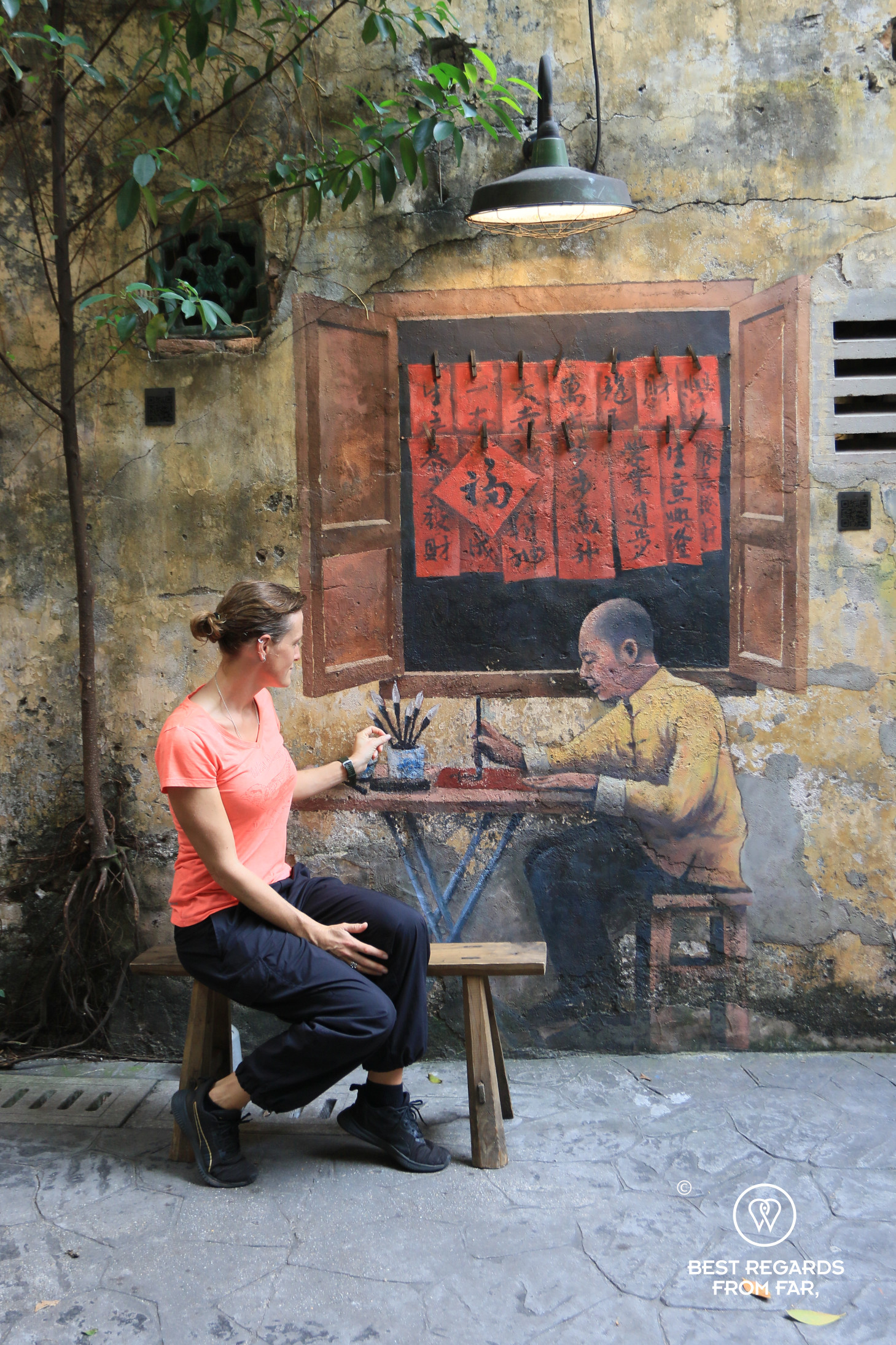 Kwai Chai Hong street art mural, Kuala Lumpur, Malaysia