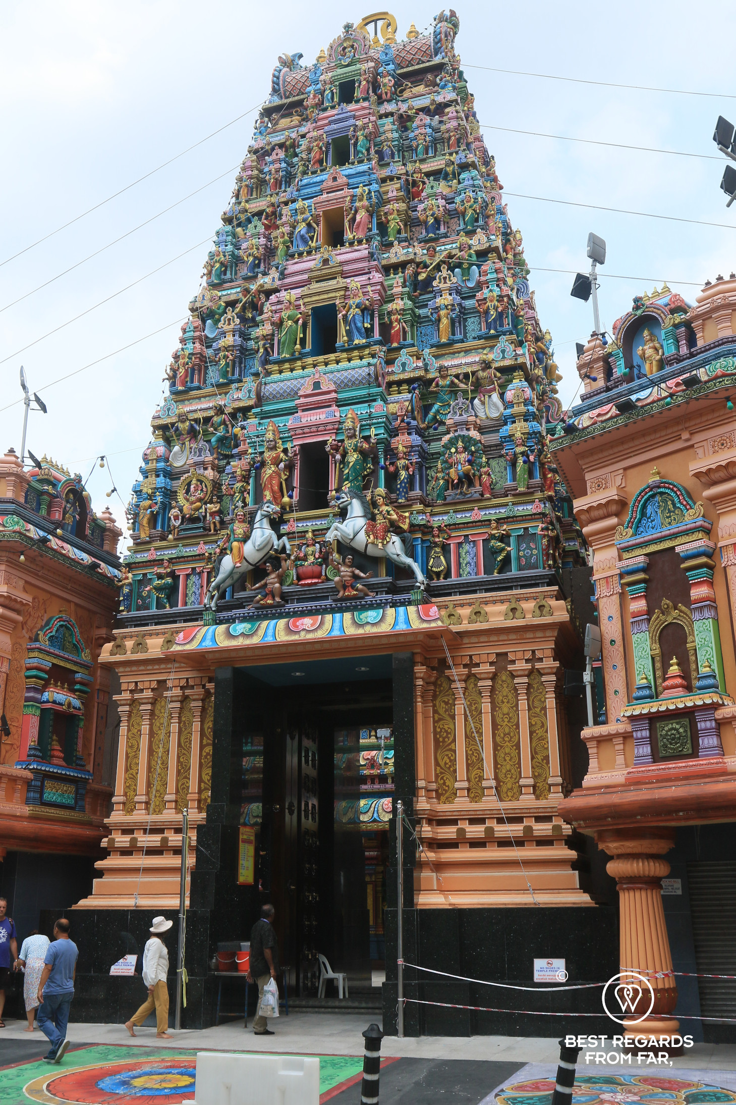Sri Mahamariamman temple entrance, Kuala Lumpur, Malaysia