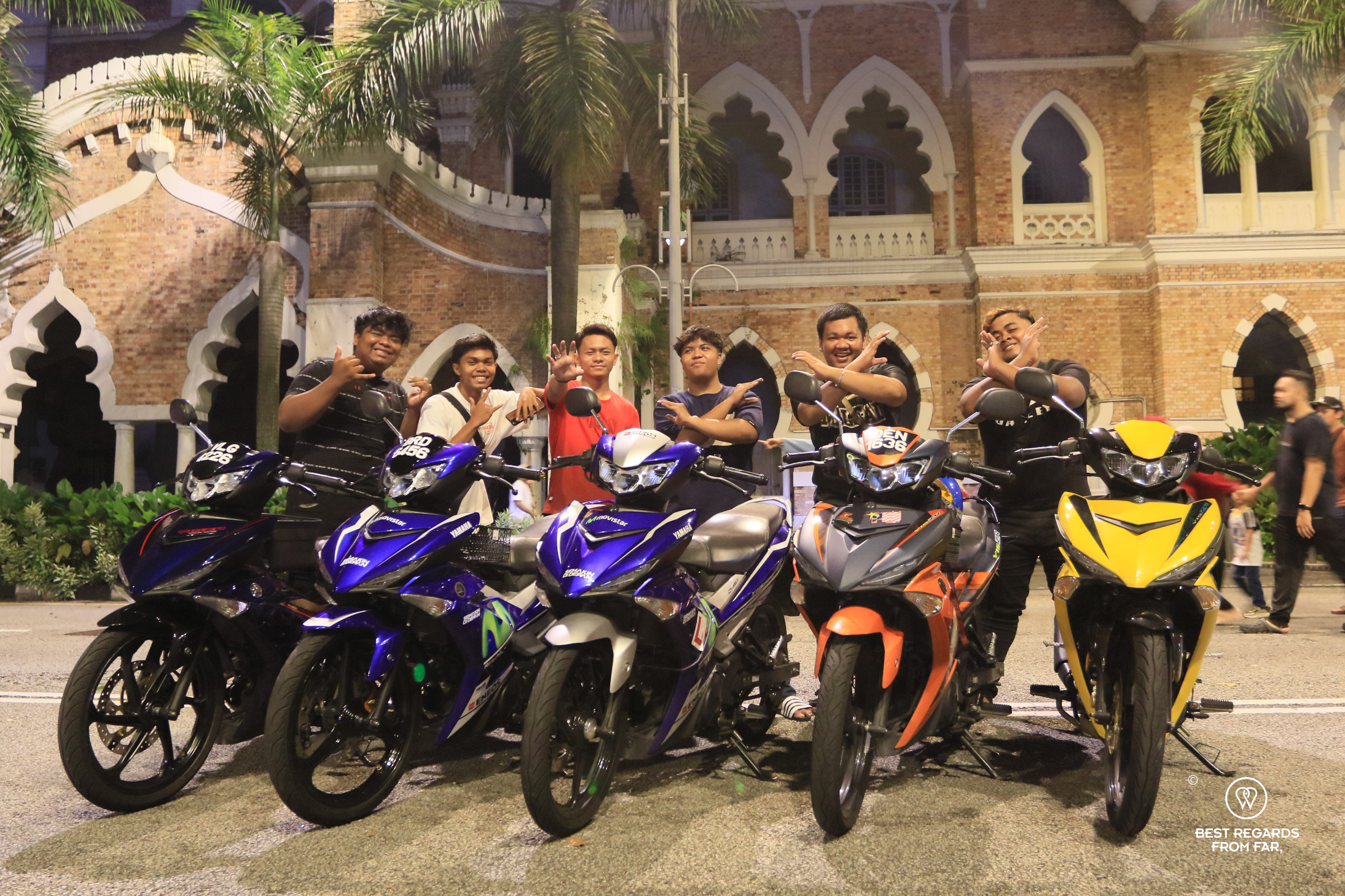 Sultan Abdul Samad Building with motorbike guys