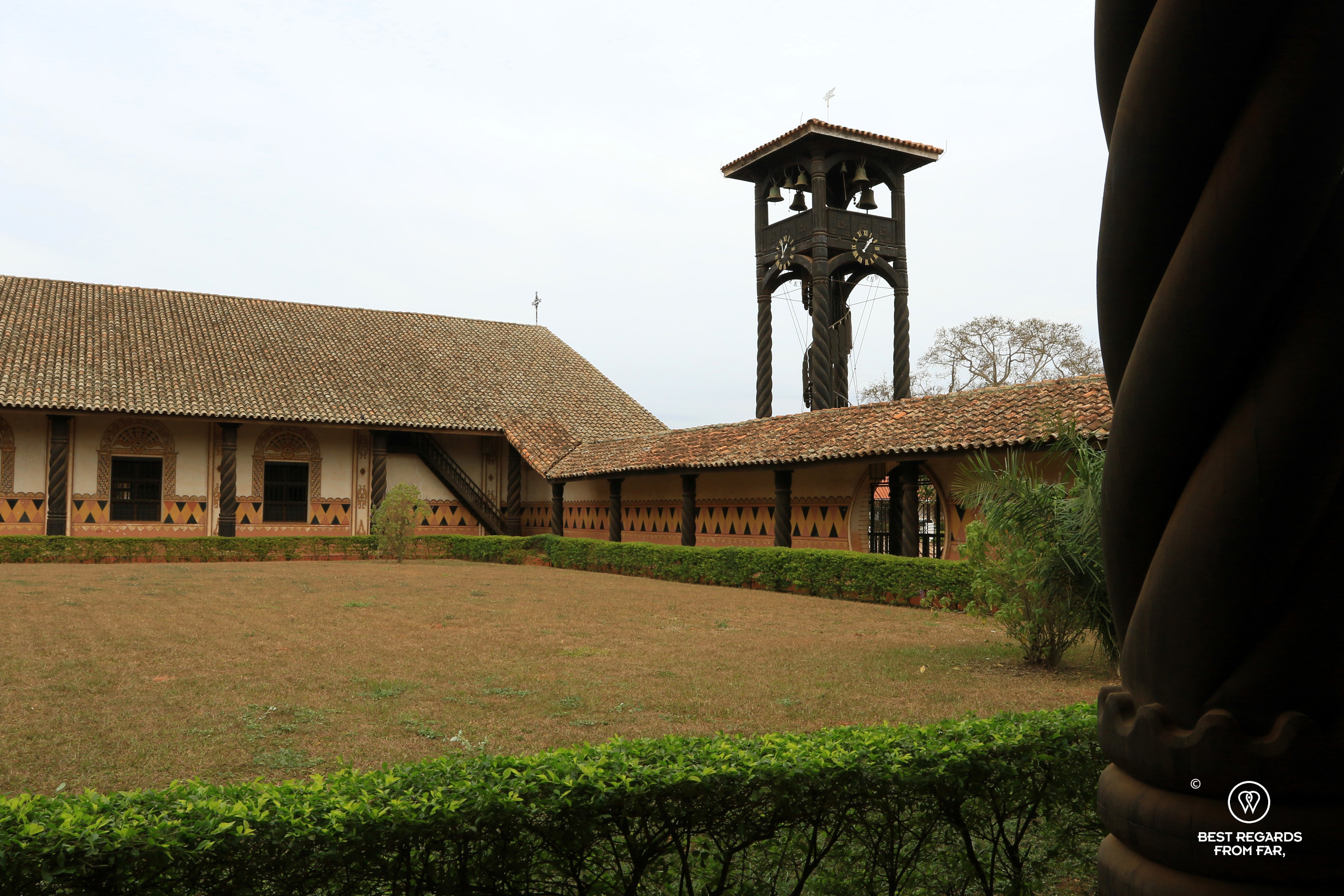Concepcion Jesuit mission church belfry.