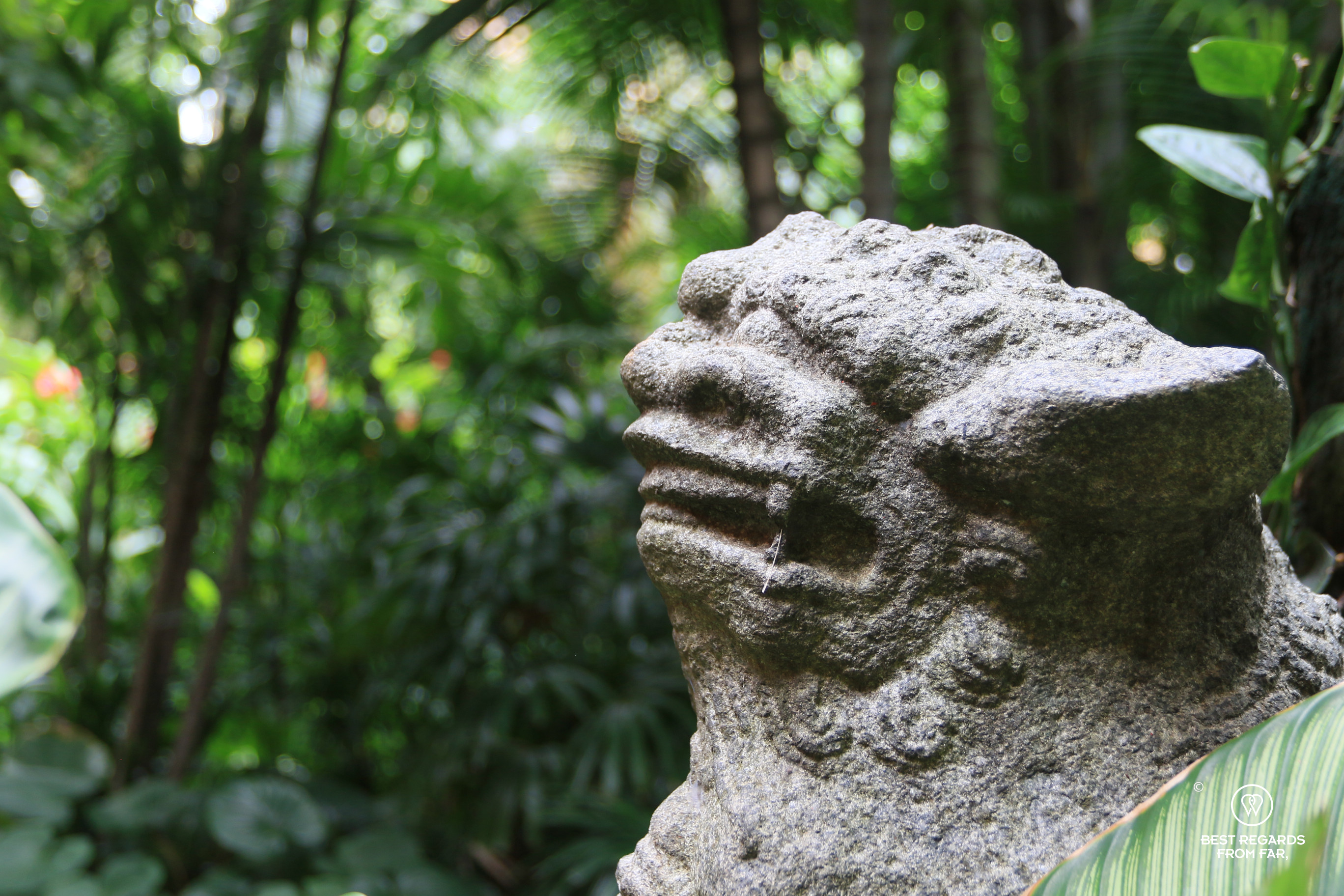 Garden sculpture at Jim Thompson's House in Bangkok.