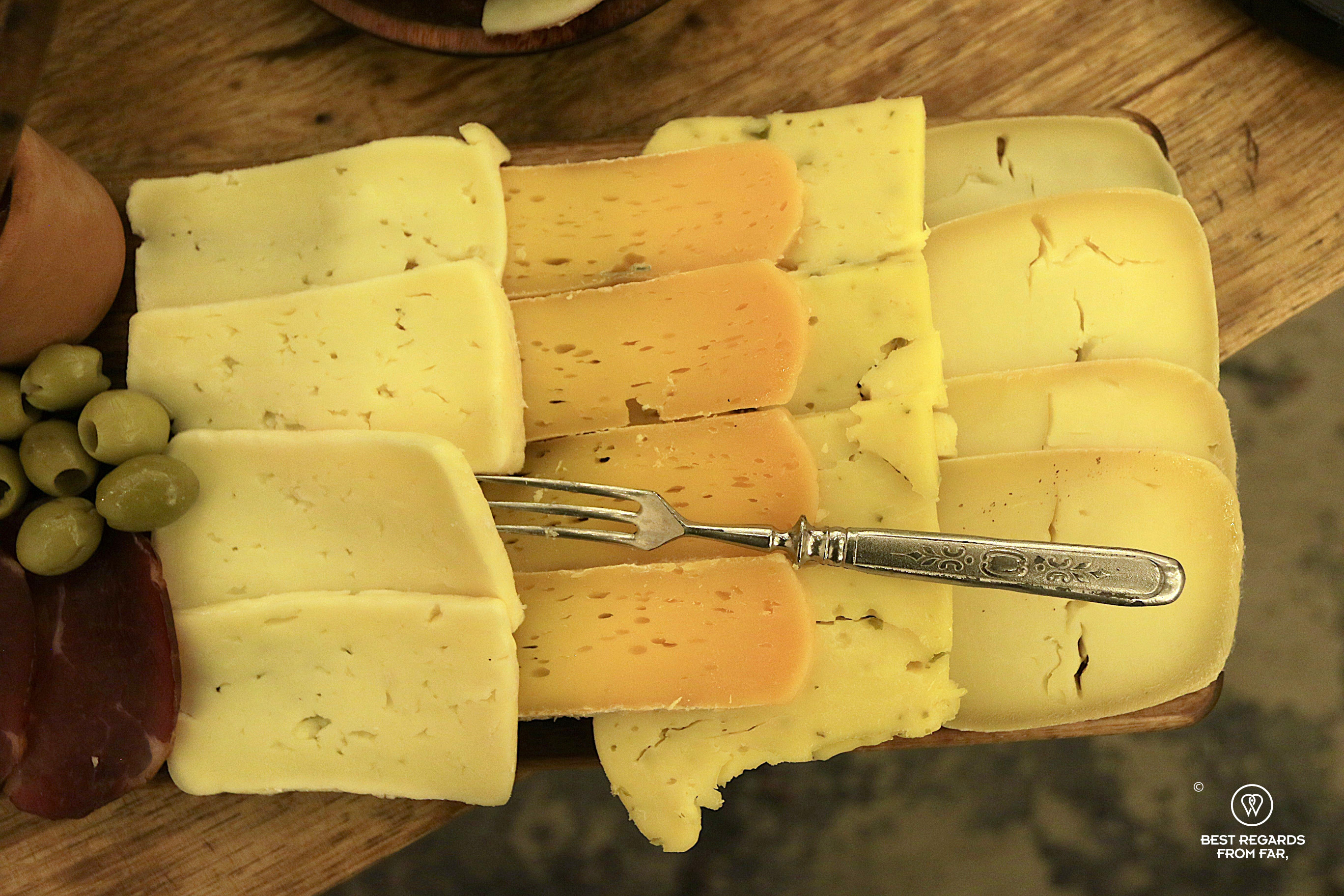 Andean cheese at Masha raclette restaurant in Cusco.