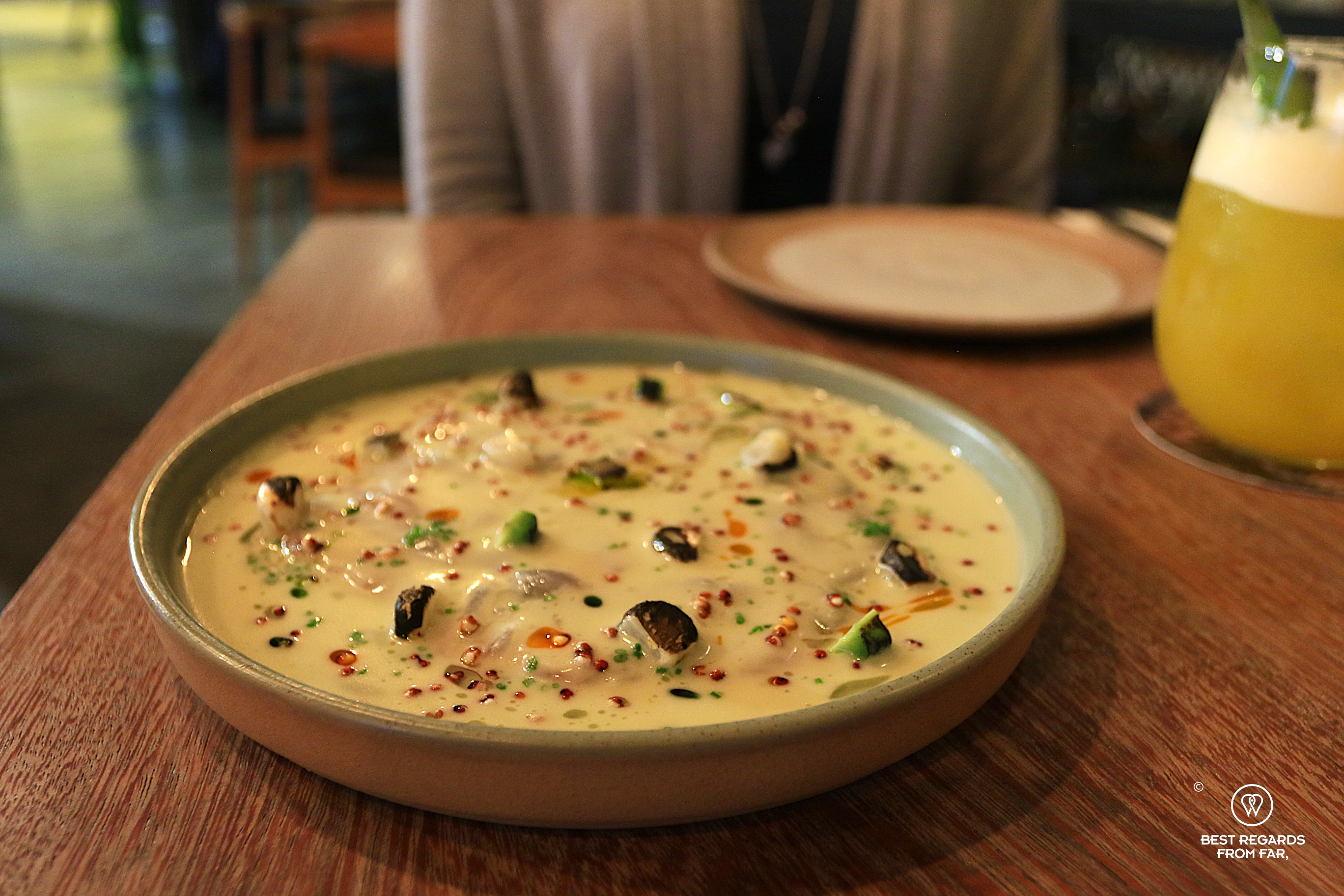 Estiradito palteado at Matria restaurant in Lima, Miraflores.