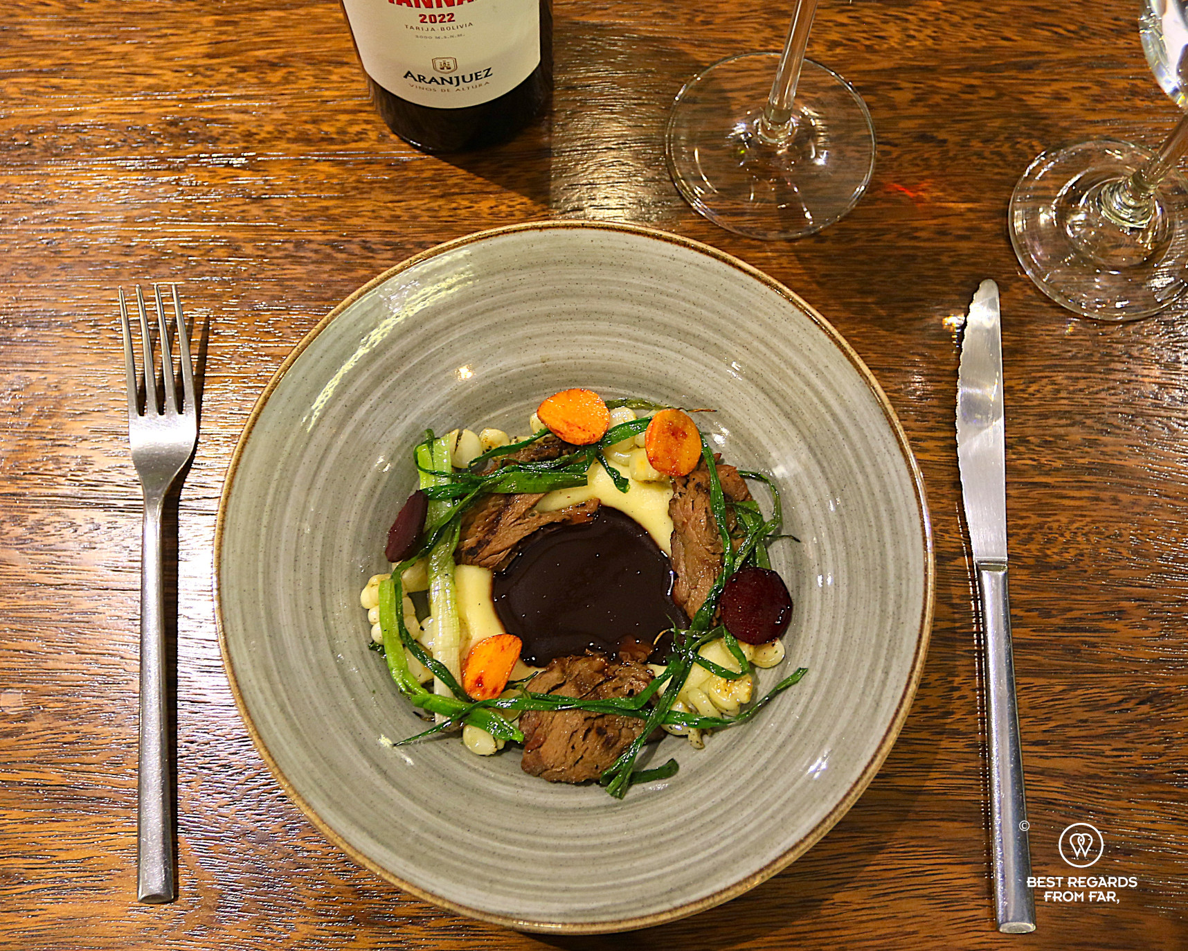 Braised beef at Proyecto Nativa restaurant in La Paz.