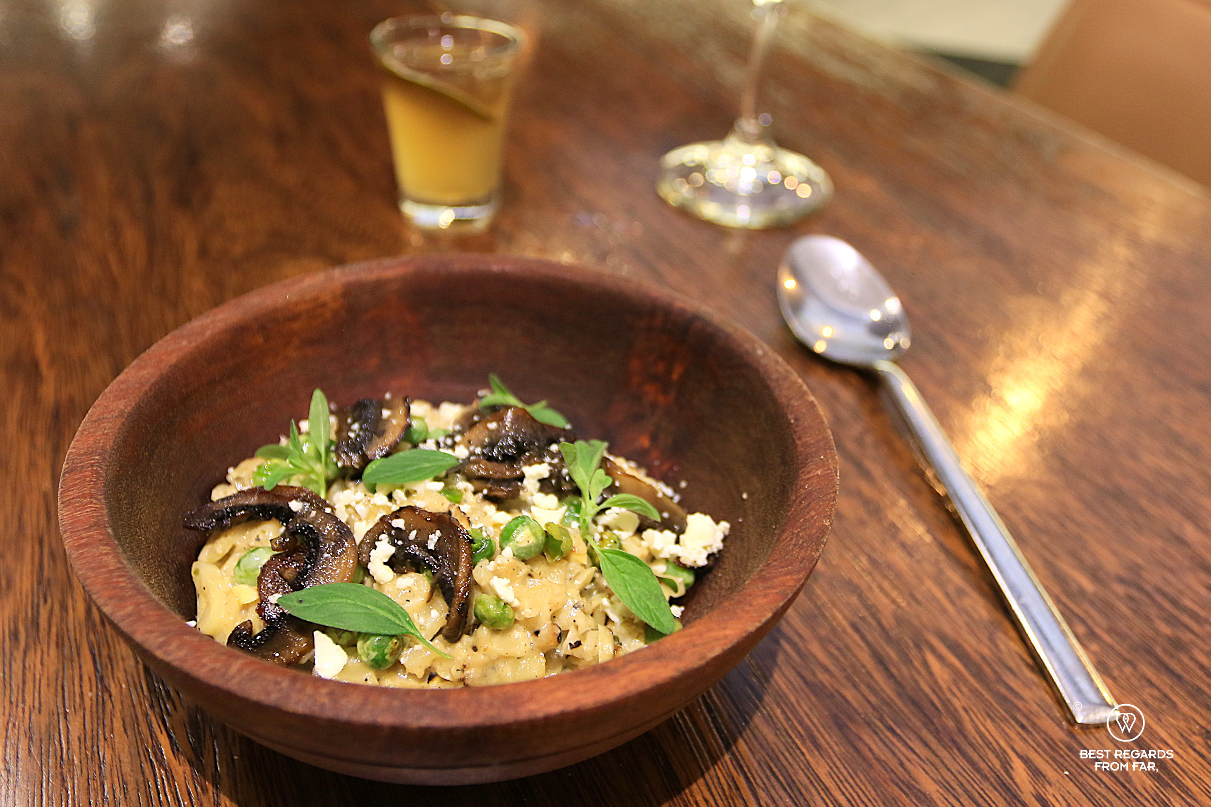 Bolivian cheese risotto at Proyecto Nativa restaurant in La Paz.