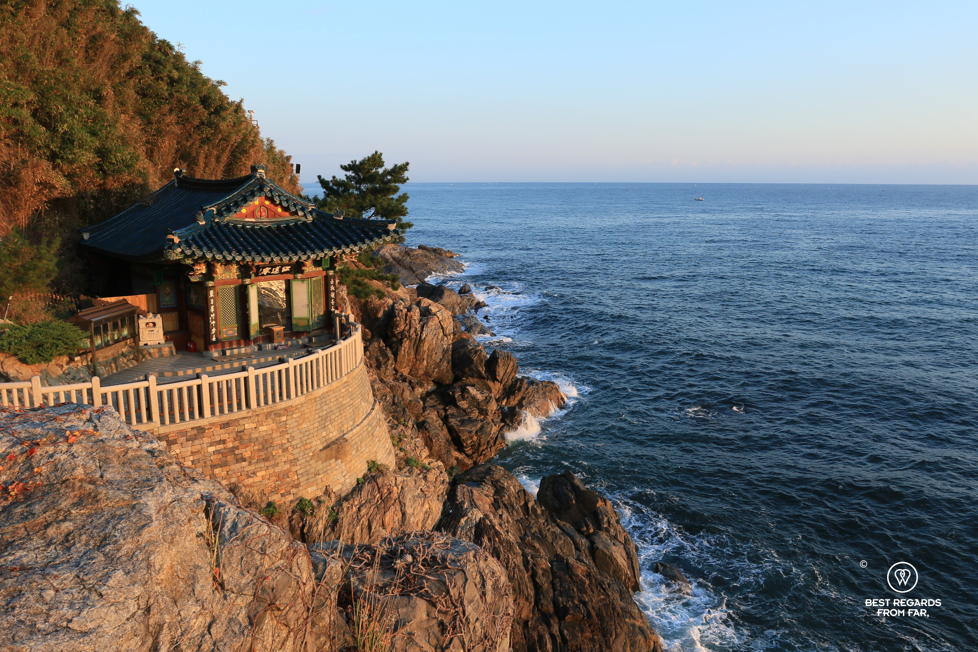 The hermitage on the sea at Naksansa temple.