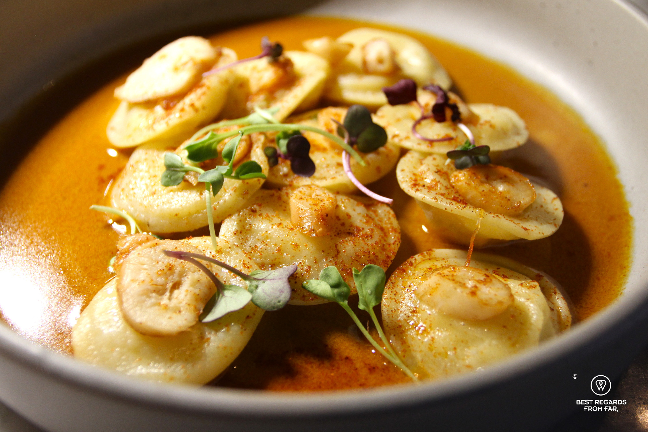 Beautifully plated pasta dish at Scala Pasta Bar in Cape Town.
