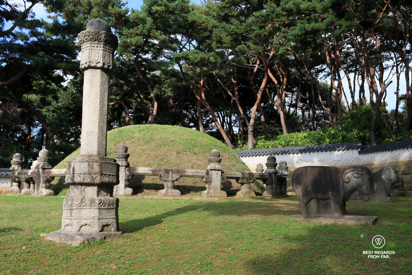 Queen Jeonghyeon tomb at Seolleung royal tombs in Seoul.