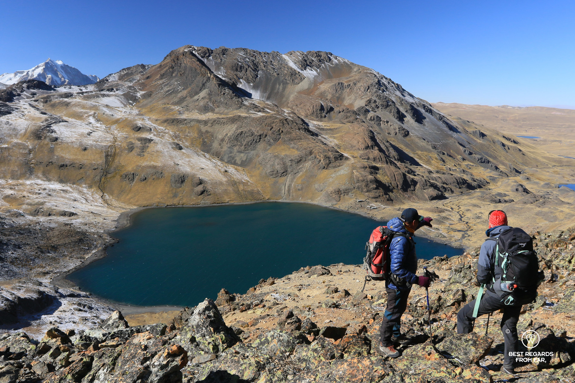 Trekking the Cordillera Real with high-mountain guide Nolberto Soliz.